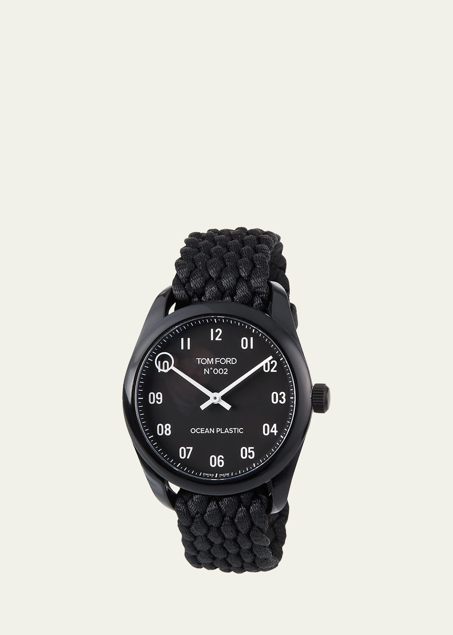 TOM FORD TIMEPIECES Men's TOM FORD  Watch, Ocean Plastic with Ocean  Plastic Braid Strap - Bergdorf Goodman