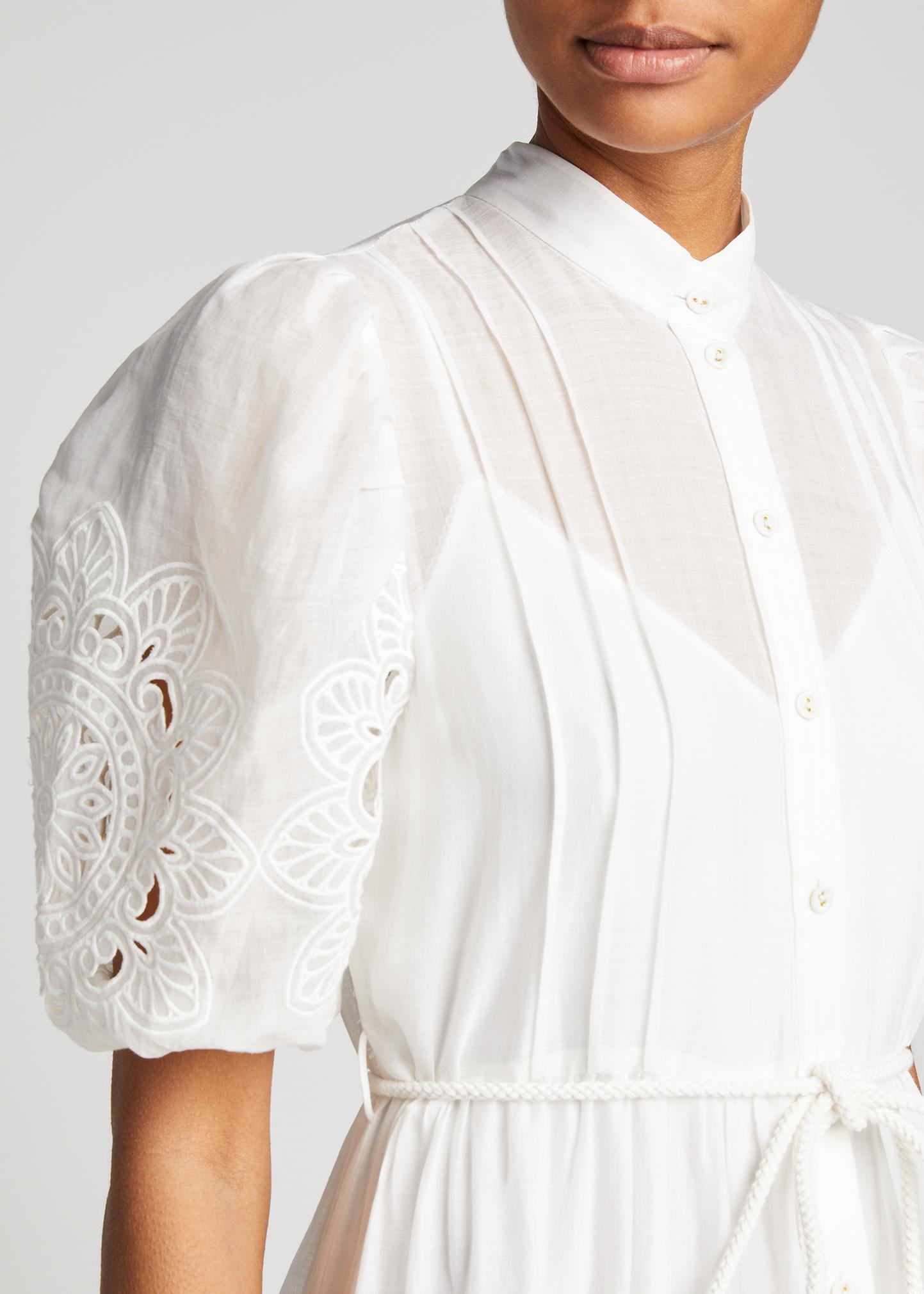 Zimmermann Teddy Scallop Frill Midi Dress - Bergdorf Goodman display picture 1