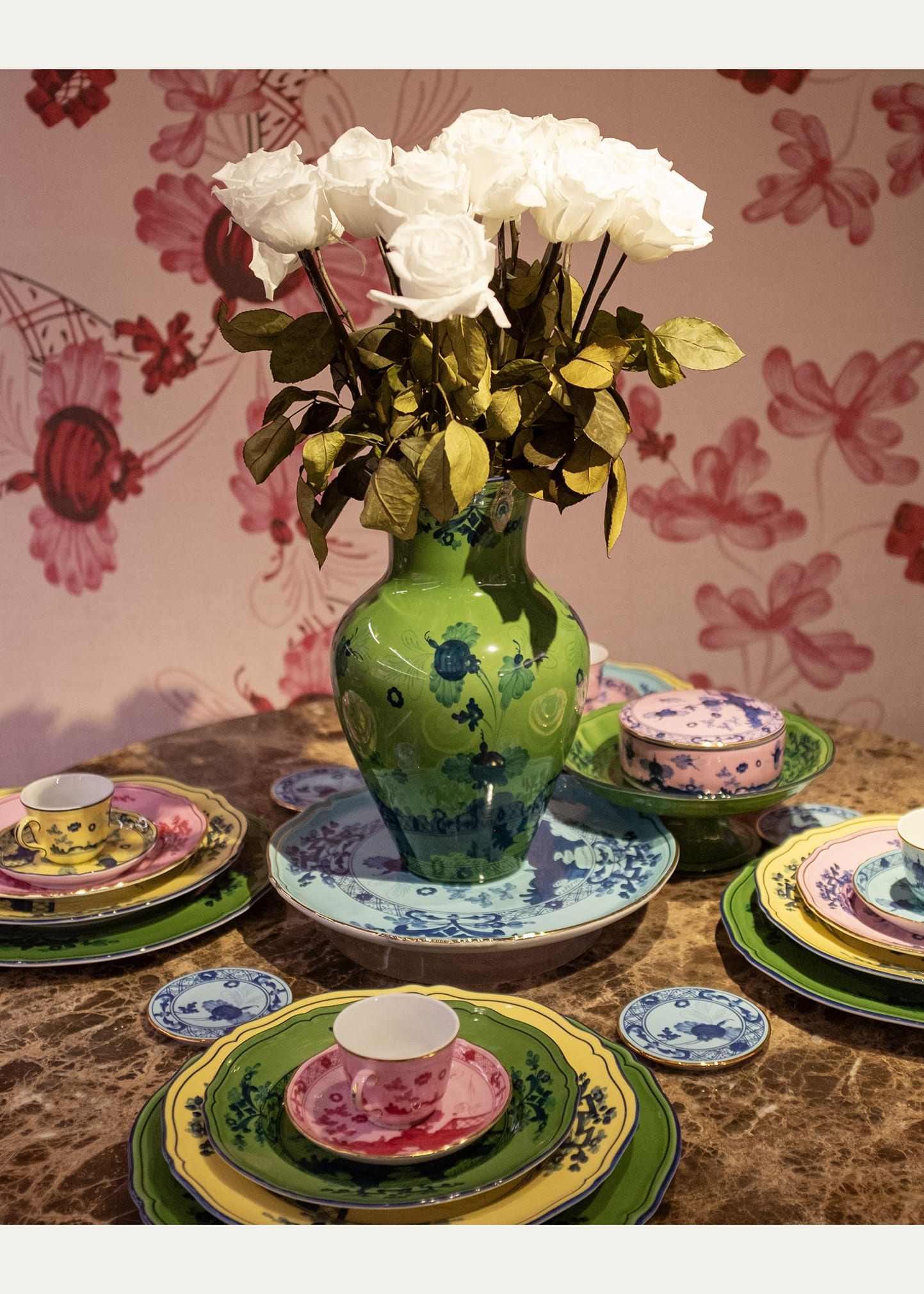 GINORI 1735 Oriente Italiano Tea Saucer, Porpora - Bergdorf Goodman