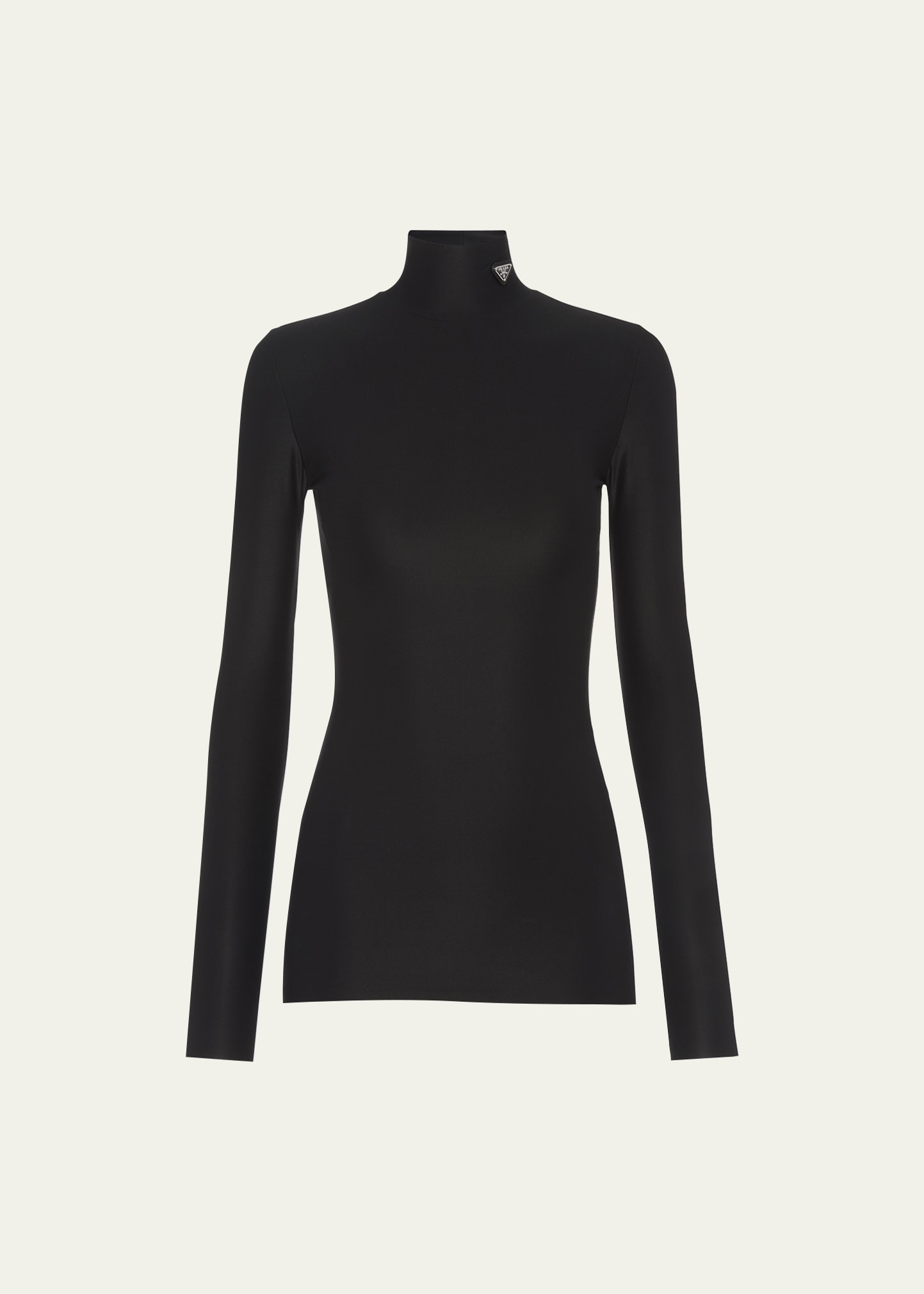 Mock Turtleneck Prada Nylon Turtleneck Sweater Prada Stretch Nylon
