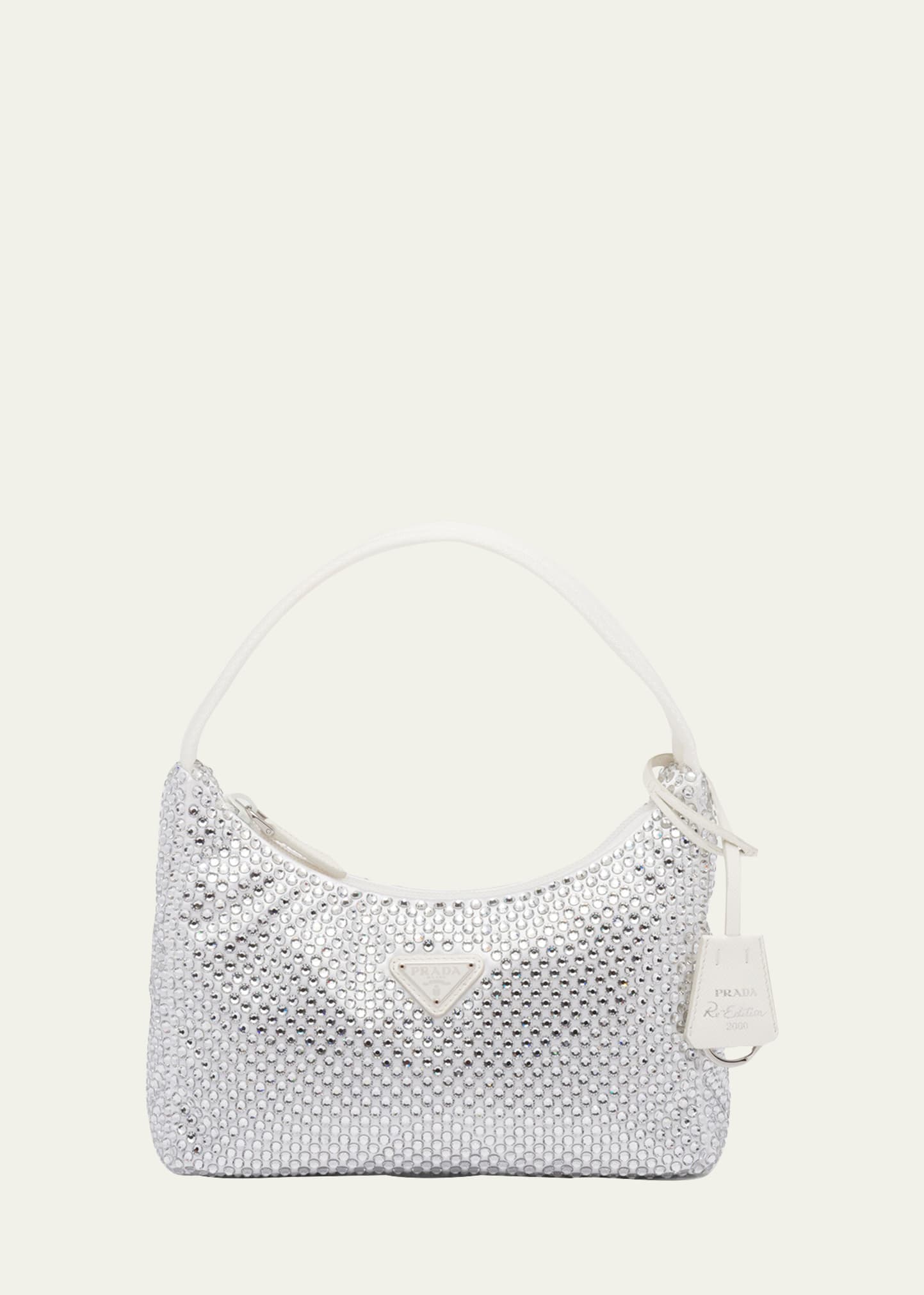 Prada Re-Edition 2000 Allover Crystal-Embellished Shoulder Bag