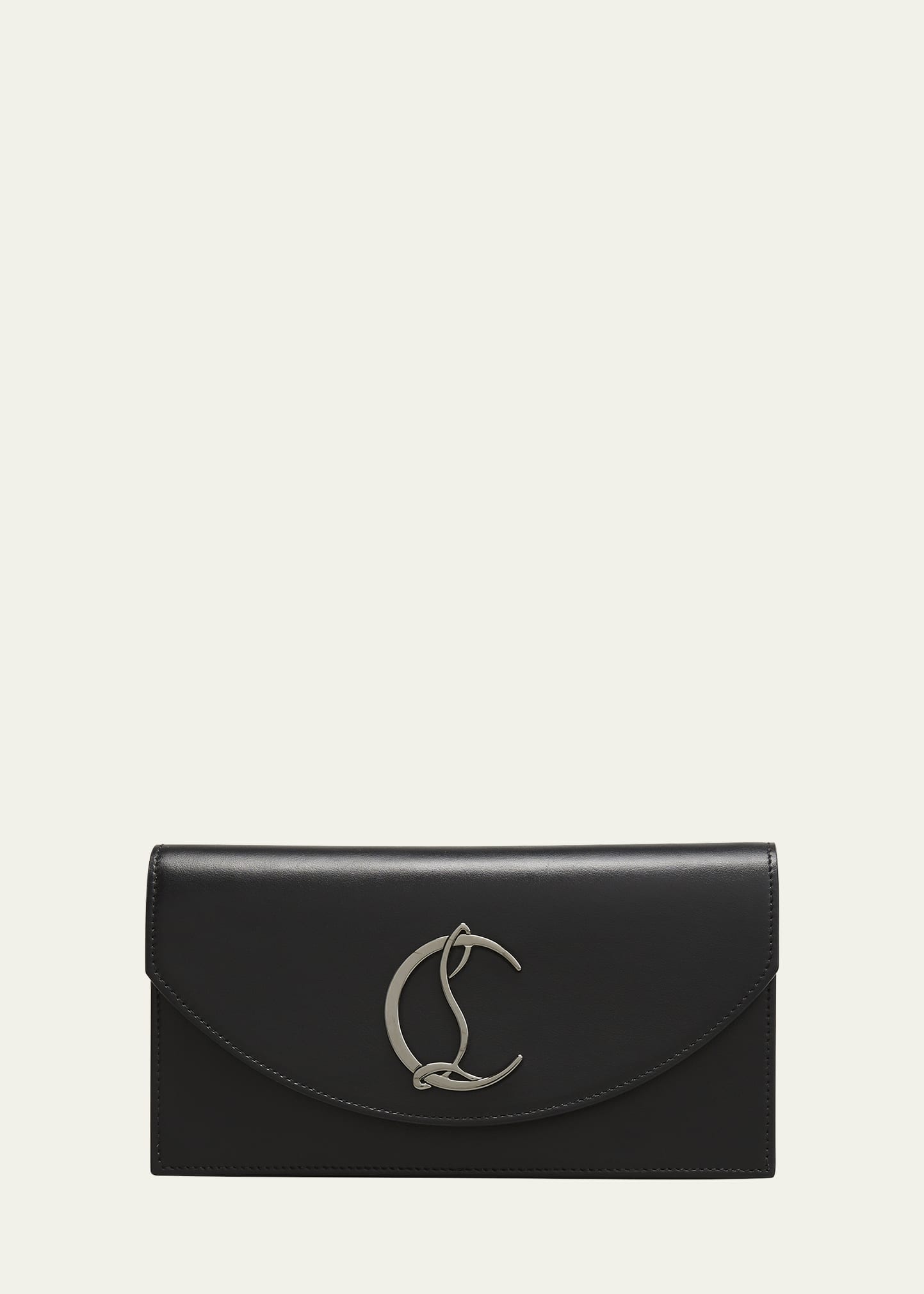 Leather clutch bag Christian Louboutin Black in Leather - 32854522