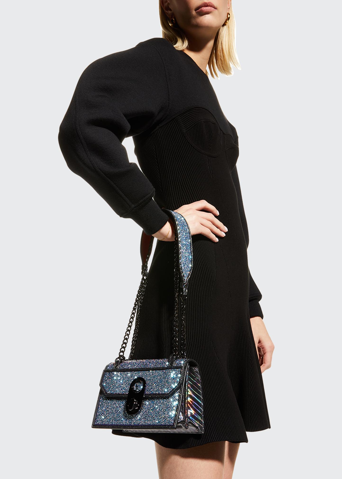 Christian Louboutin Elisa Mini Iridescent Strass Shoulder Bag