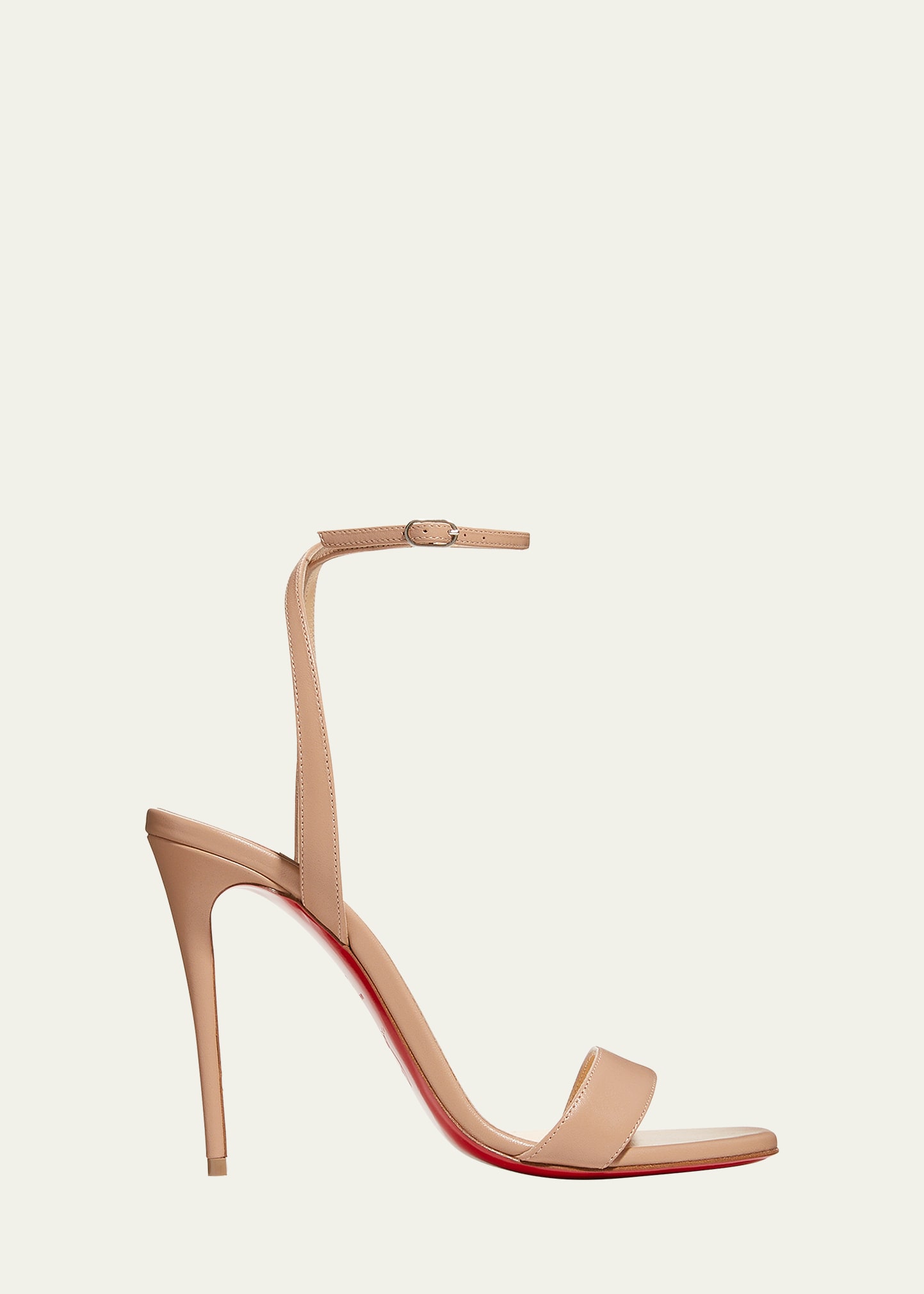 Christian Louboutin Loubigirl Ankle-Strap Red Sole Sandals Gummy