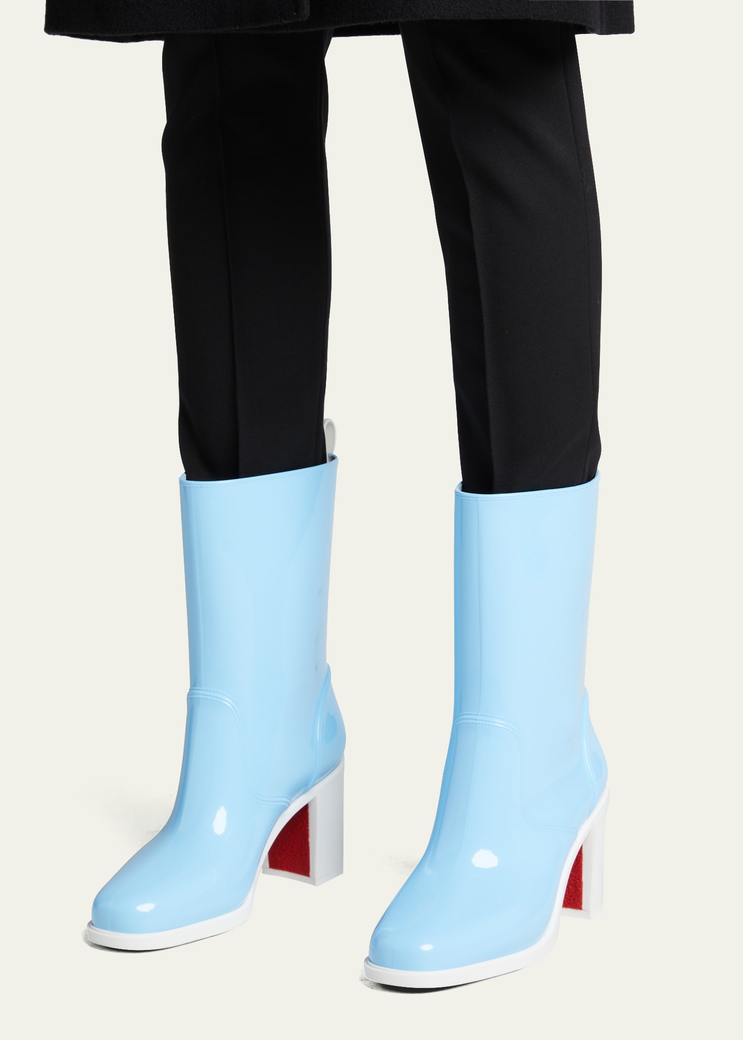 Louboutin block heel boots clearance