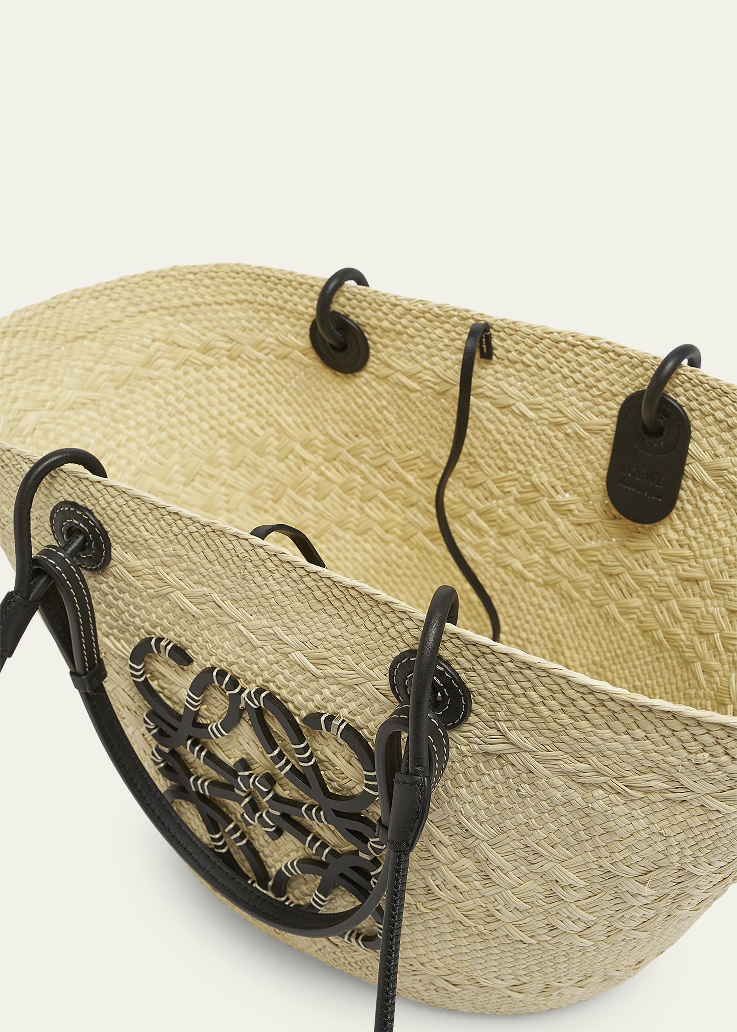 Loewe x Paula's Ibiza Anagram Basket Bag in Iraca Palm with