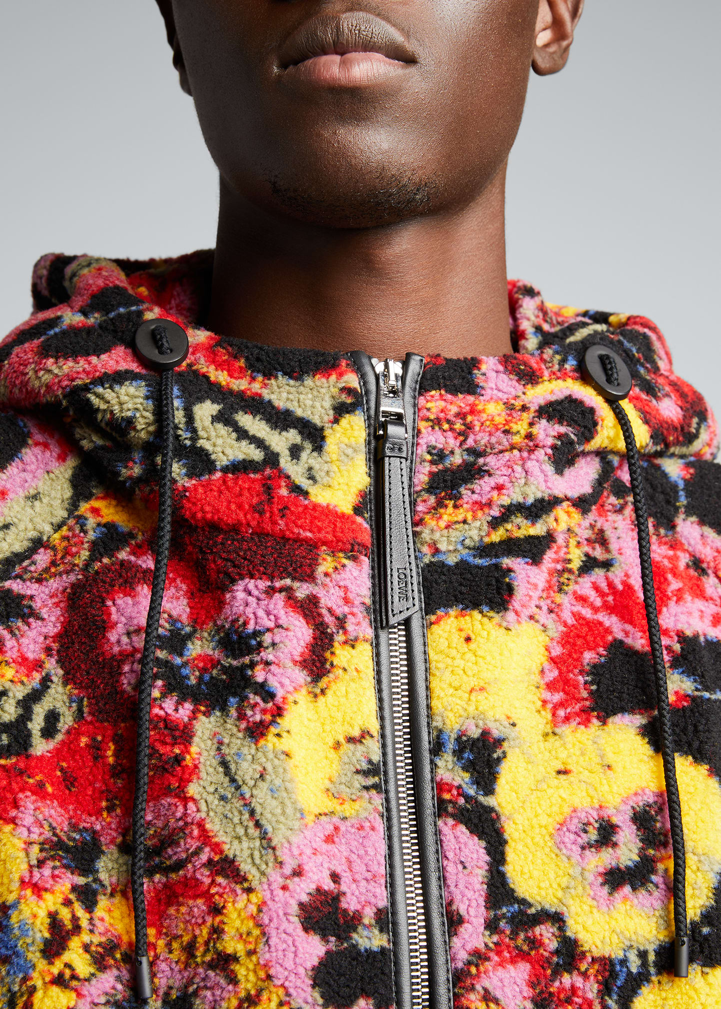 Loewe Men's Fleece Pansies Jacket - Bergdorf Goodman