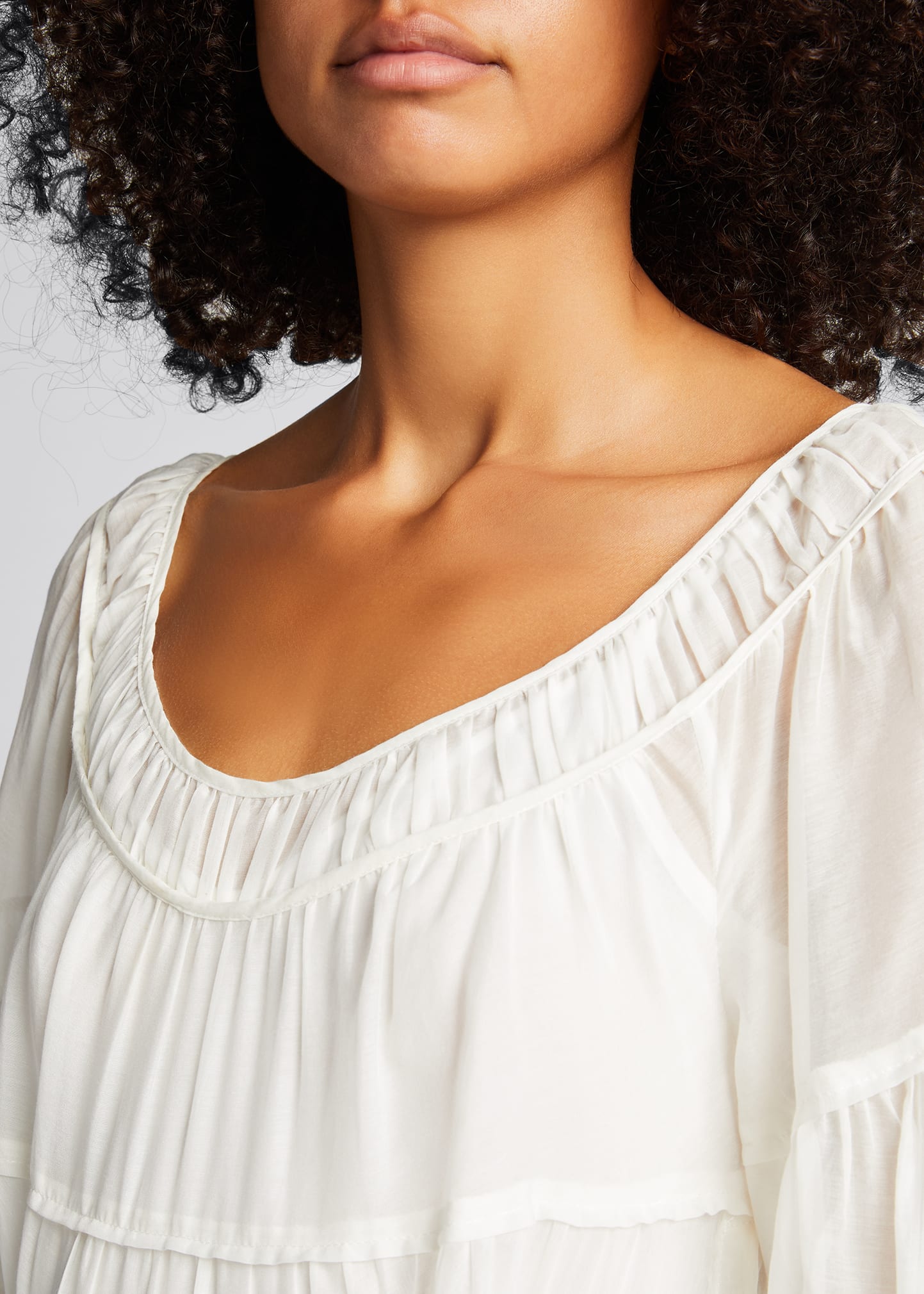 rebecca taylor ruched tiered dress Rebecca Taylor Ruched Tiered Maxi Dress