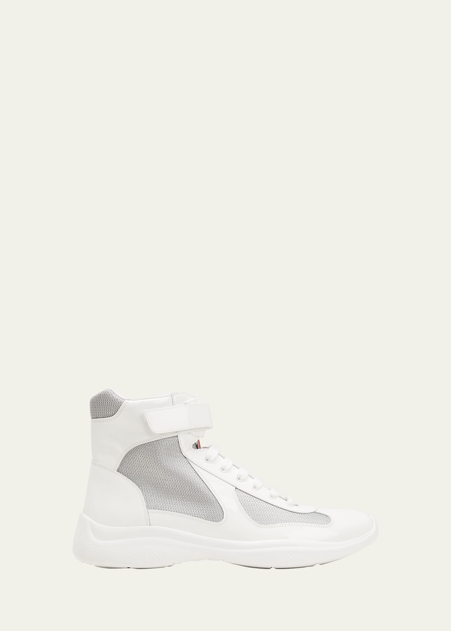 Prada Men's America's Cup Patent Leather High-Top Sneakers - Bergdorf  Goodman