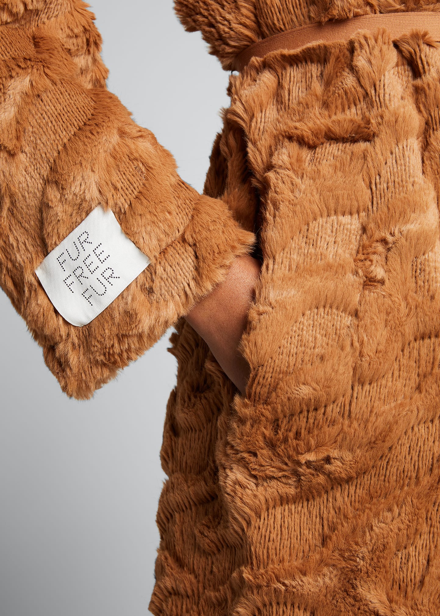 Stella McCartney Melina Faux-Fur Long Coat - Bergdorf Goodman