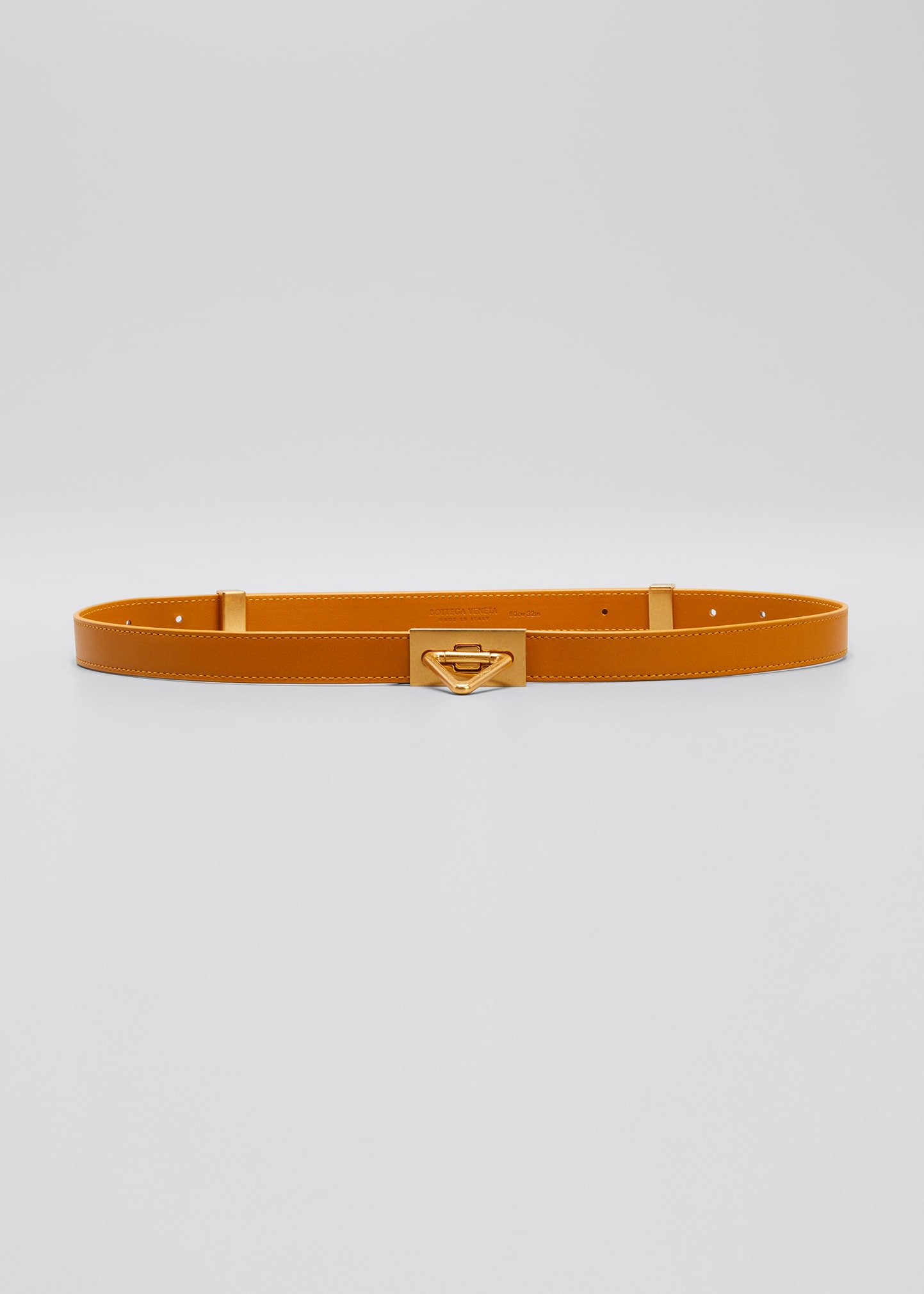 Leather belt with turn lock instead of buckle (inspired by Hermes