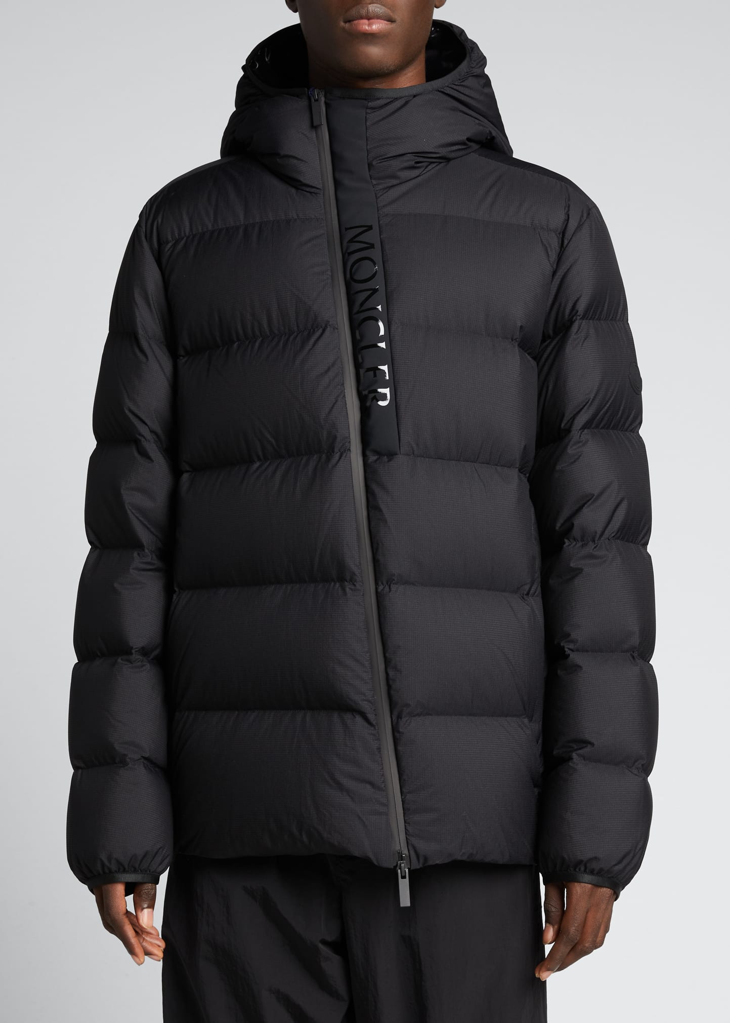 Moncler Men's Giraud Asymmetric-Zip Puffer Jacket - Bergdorf Goodman