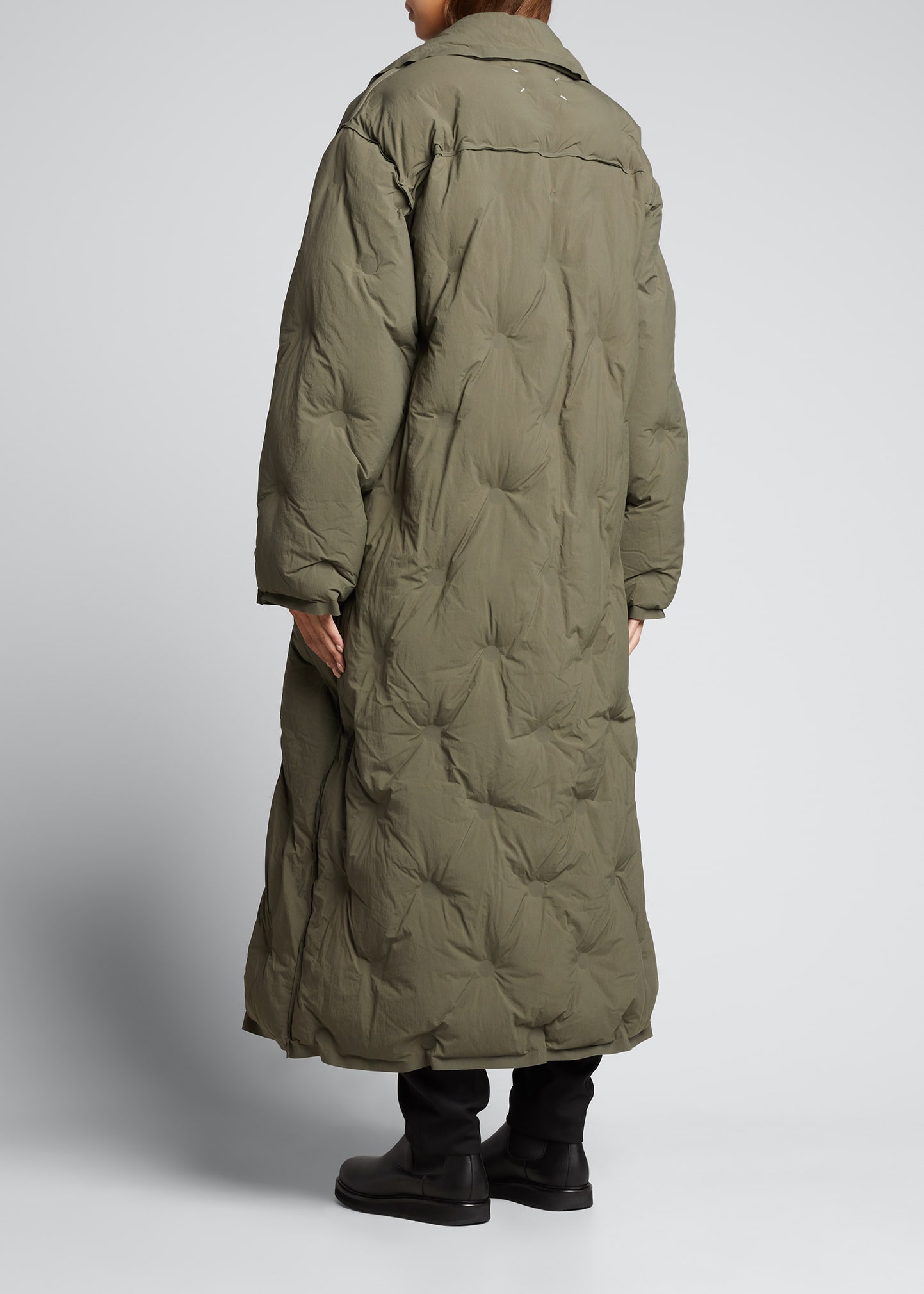 Maison Margiela Quilted Double-Breasted Long Puffer Coat