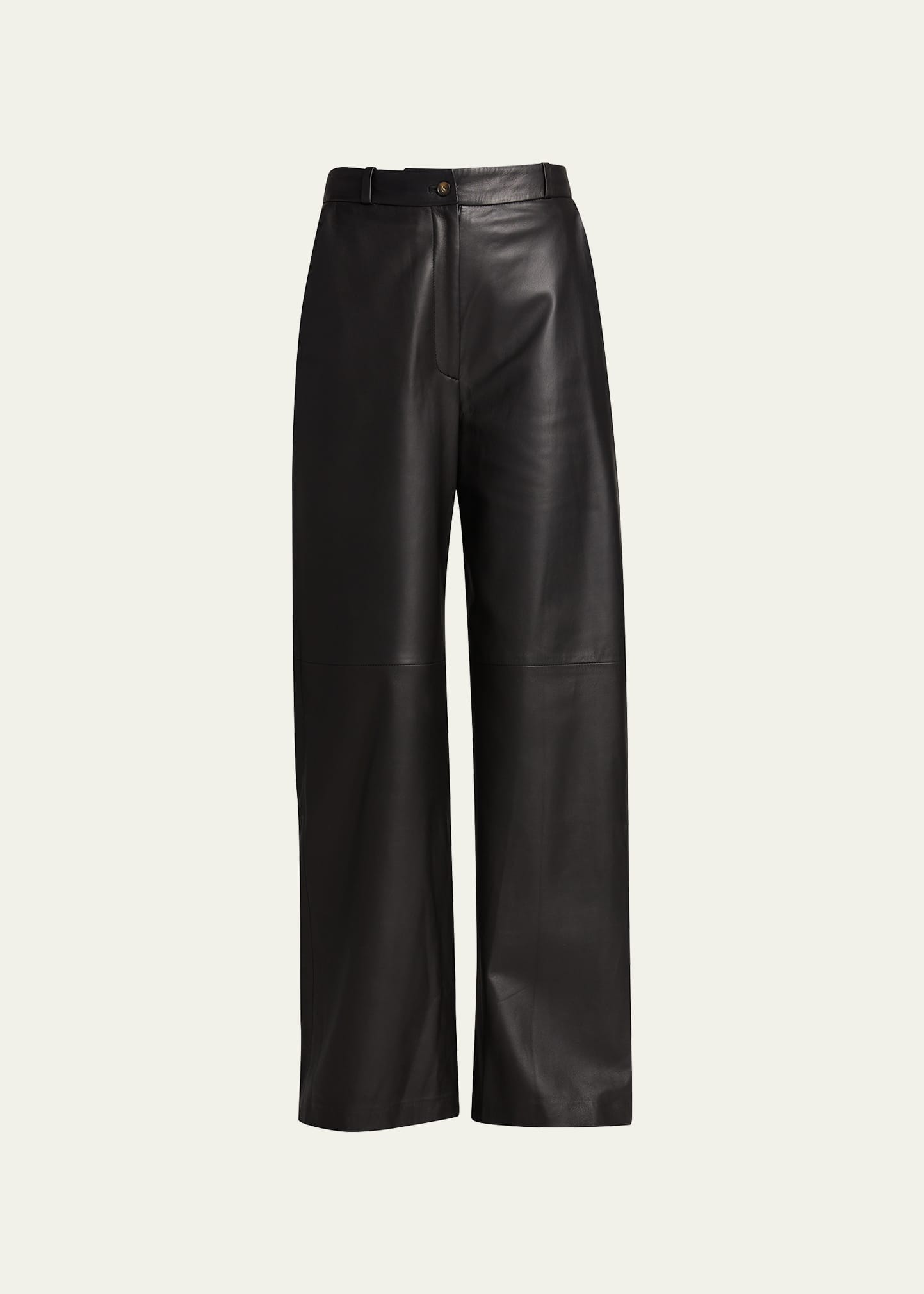 Marni Leather Pintuck Cuffed Pants - Bergdorf Goodman