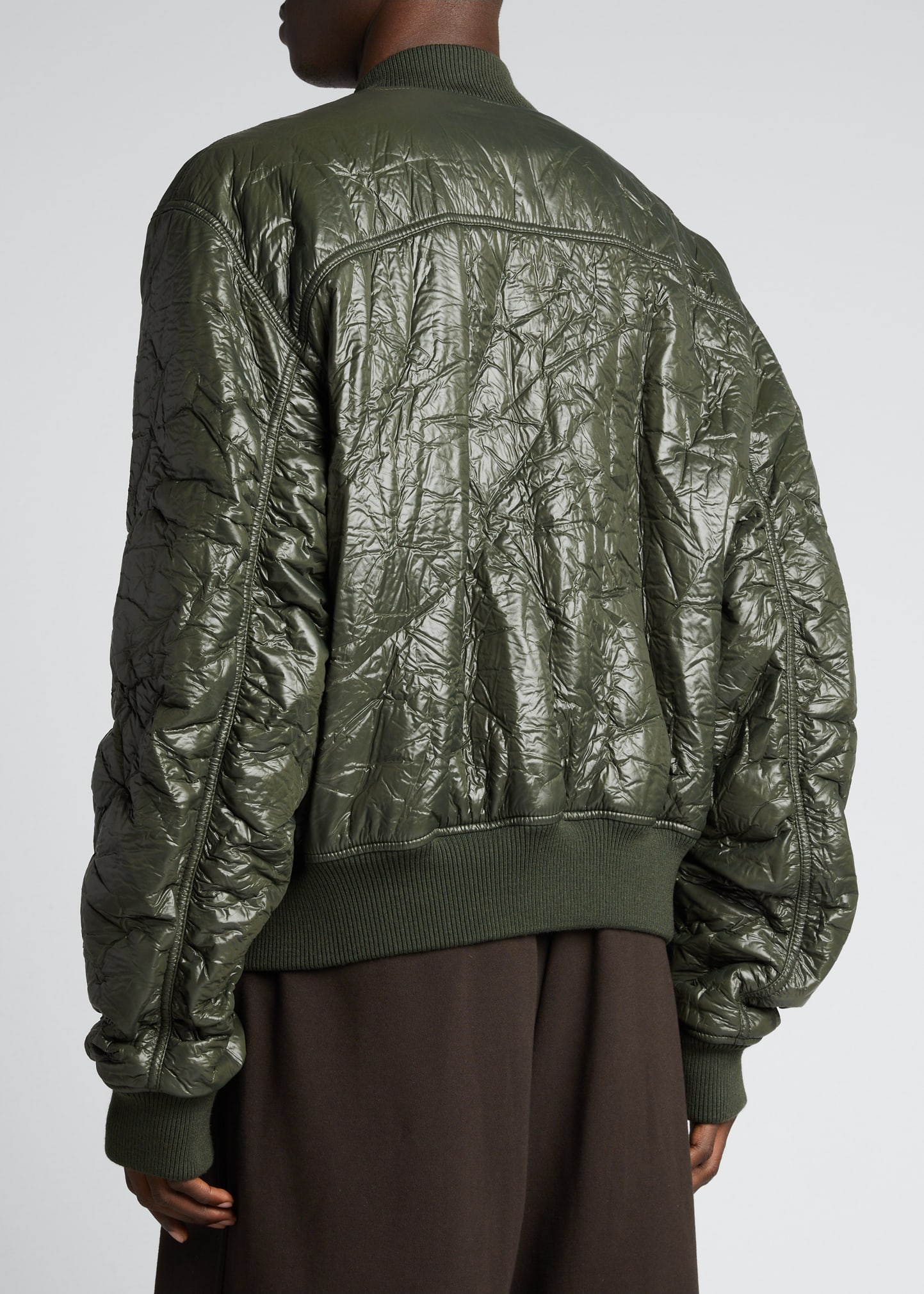 Dries Van Noten Men's Vanverso Crinkle Bomber Jacket - Bergdorf
