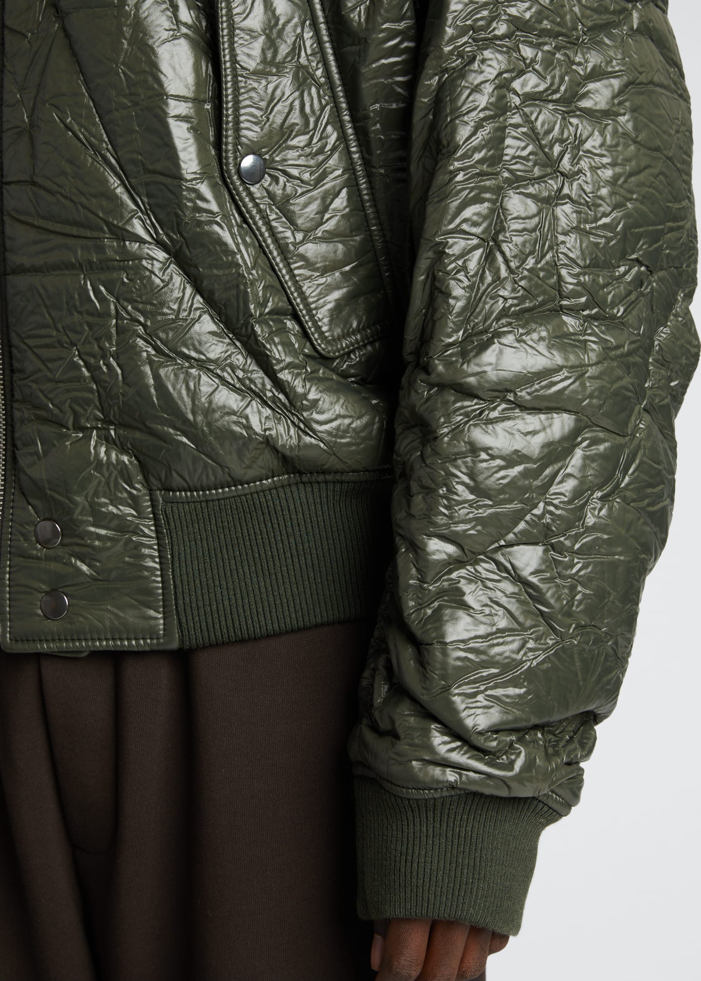 Dries Van Noten Men's Vanverso Crinkle Bomber Jacket - Bergdorf