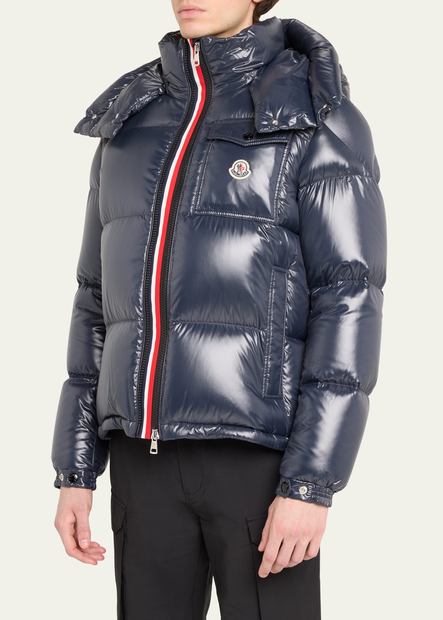 Moncler Men's Montbeliard Shiny Nylon Jacket - Bergdorf Goodman