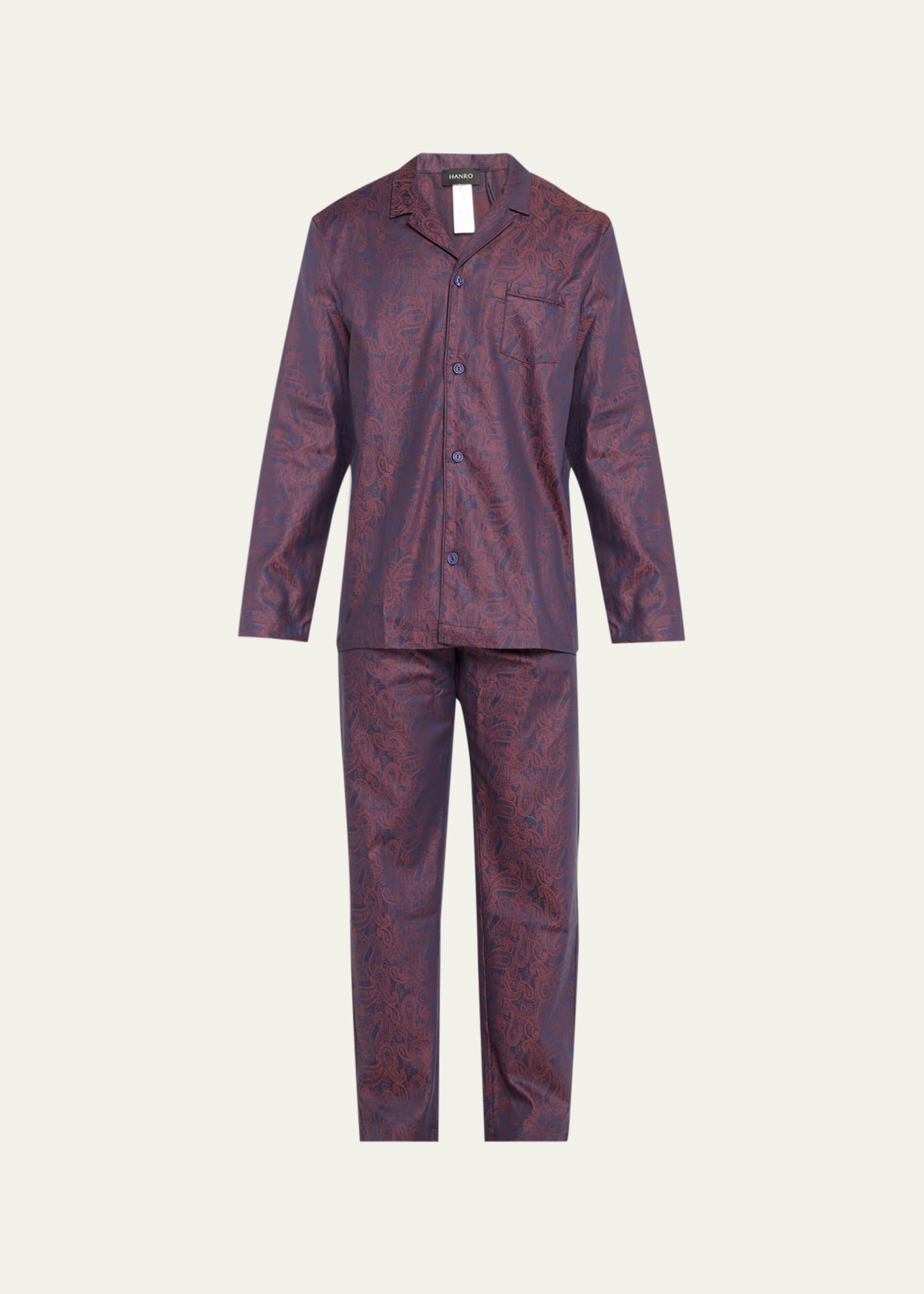 Hanro Men s Selection Woven Pajamas Bergdorf Goodman