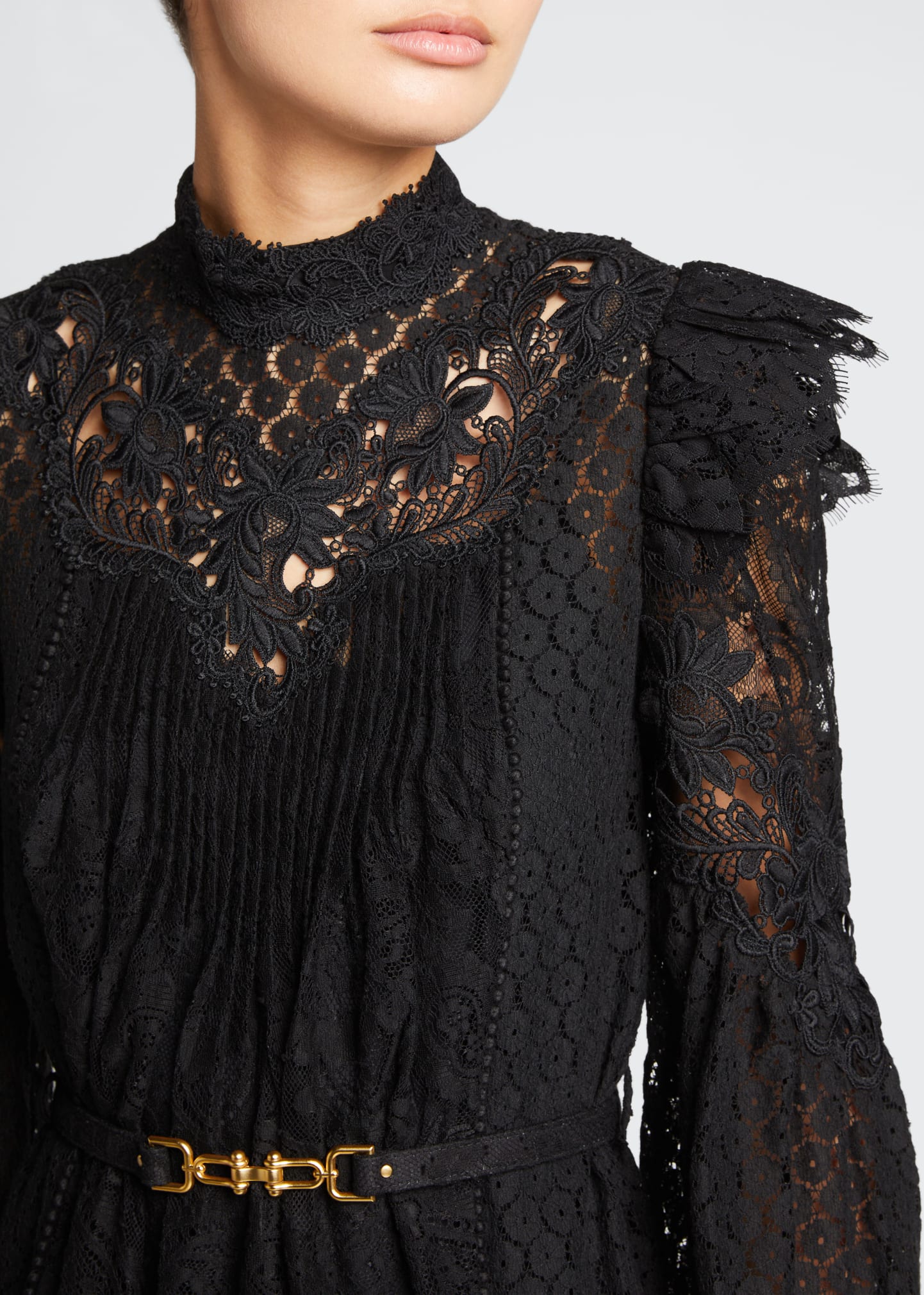 Zimmermann Concert Textured Lace Mini Dress - Bergdorf Goodman
