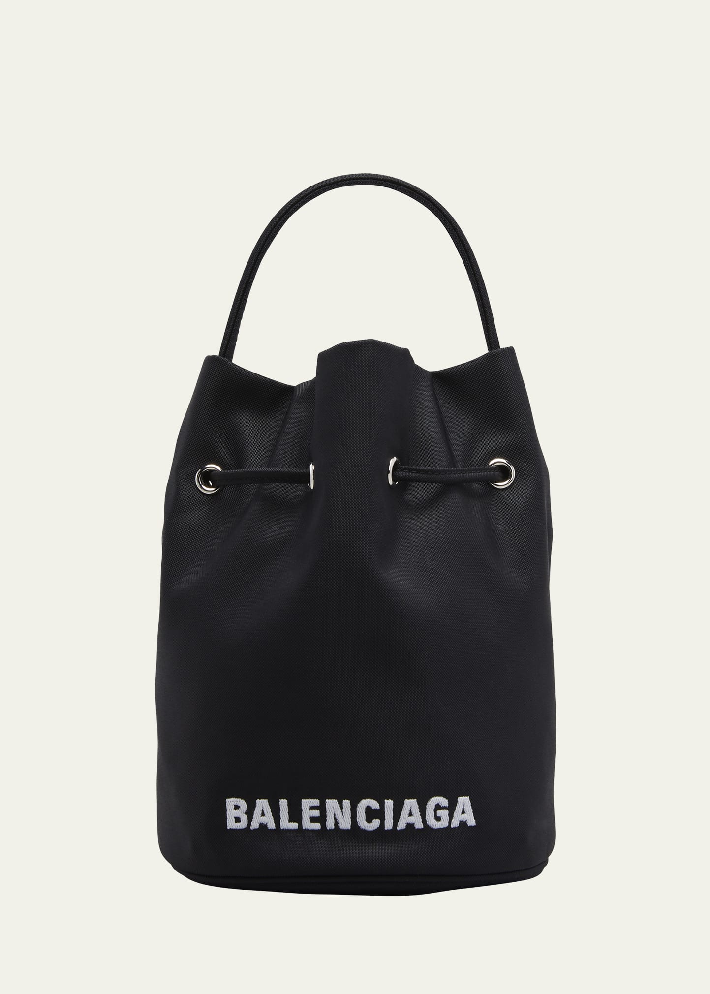 Balenciaga Wheel XS Logo Drawstring Bucket Bag - Bergdorf Goodman