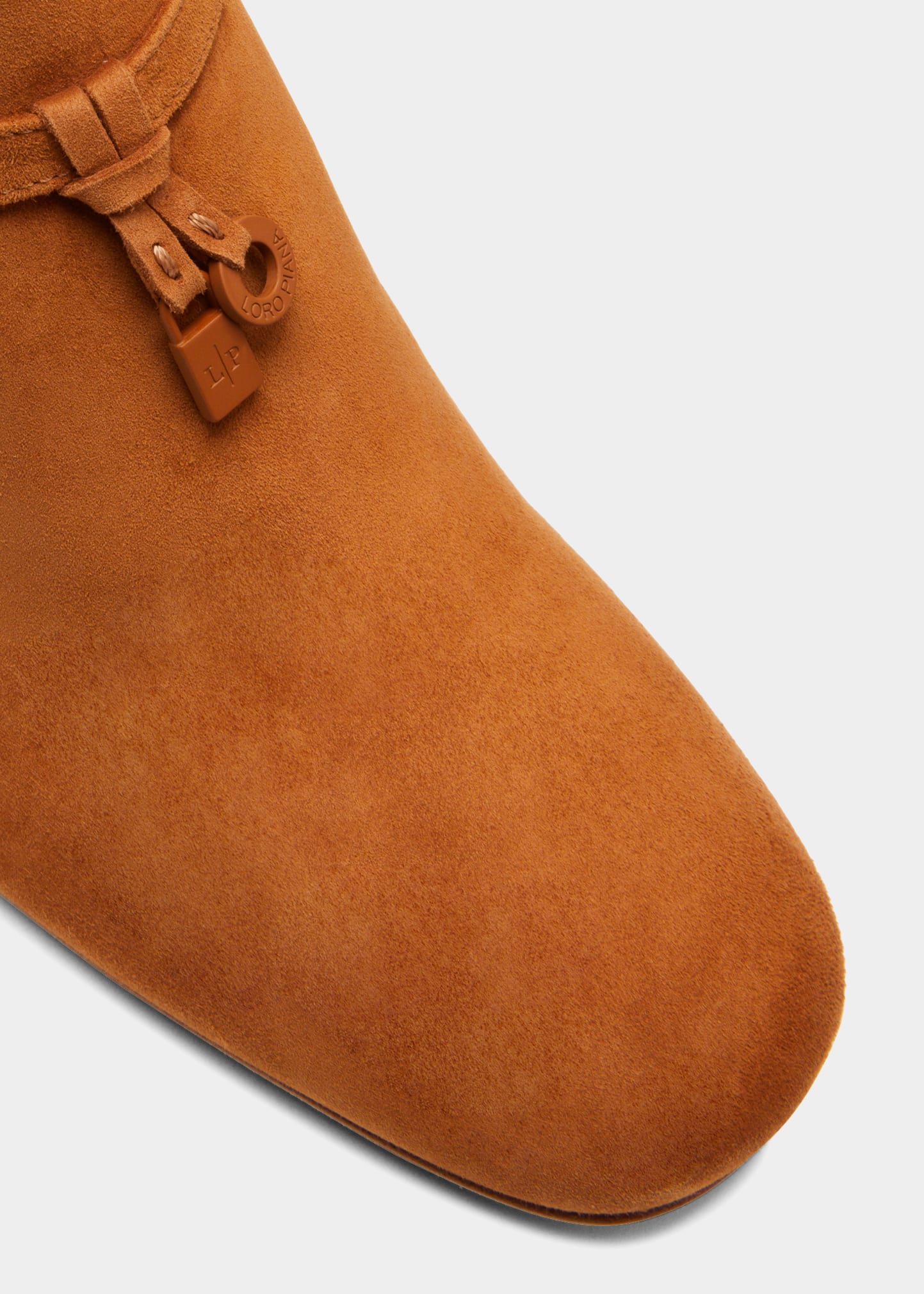 Loro Piana Maxi Charms 55mm Suede Ankle Booties - Bergdorf Goodman