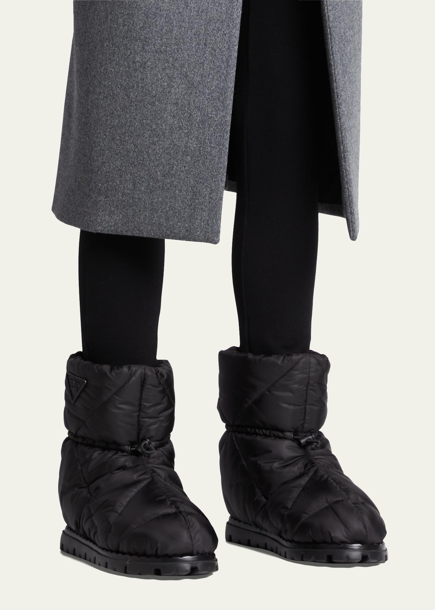Prada Blow Quilted Nylon Snow Booties - Bergdorf Goodman display picture 1