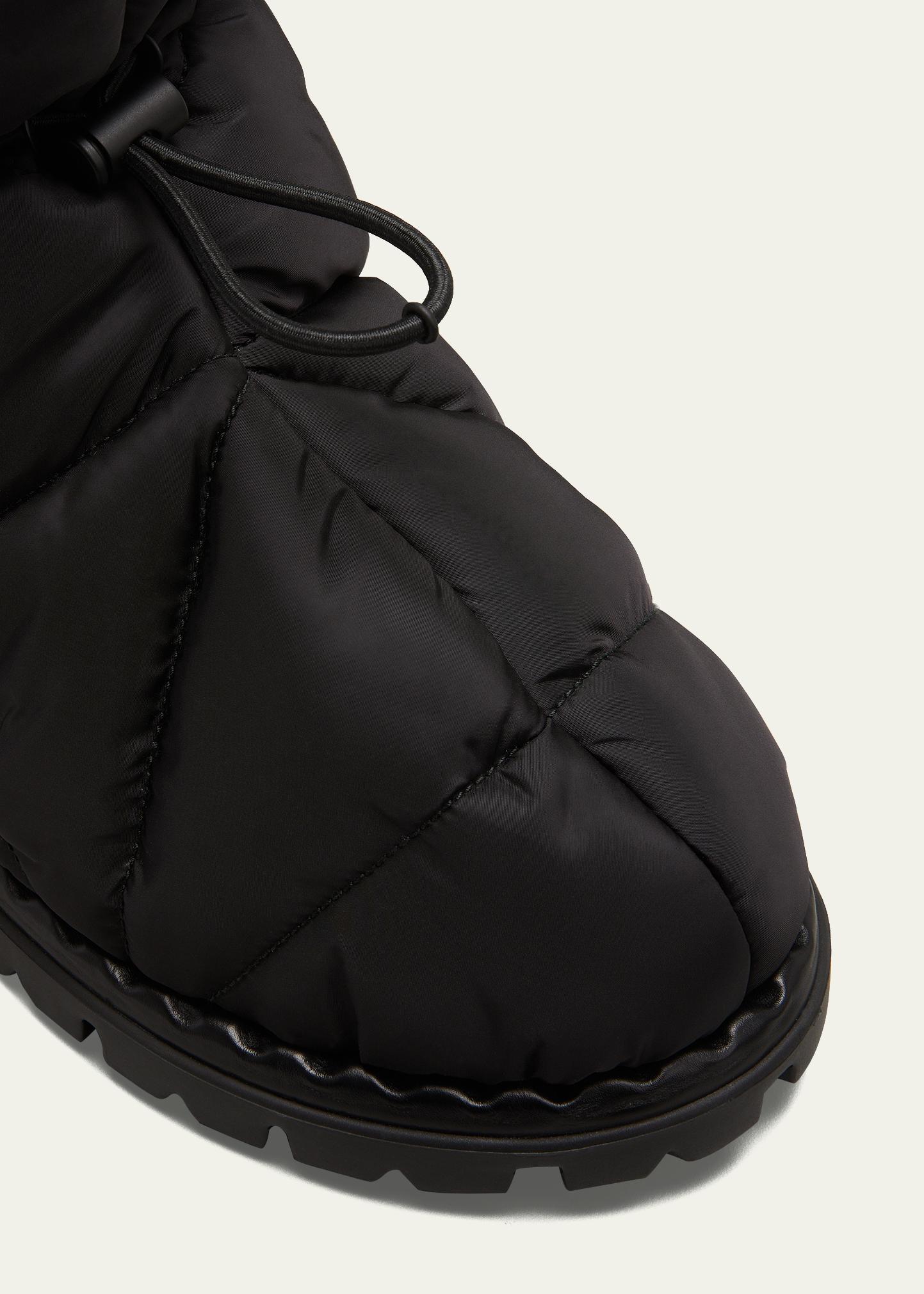 $1120 Prada Blow 19 Quilted Nylon Drawstring Snow Boots Black Size 9 Prada Blow 19 Quilted Nylon Drawstring Boot | eBay main image 2