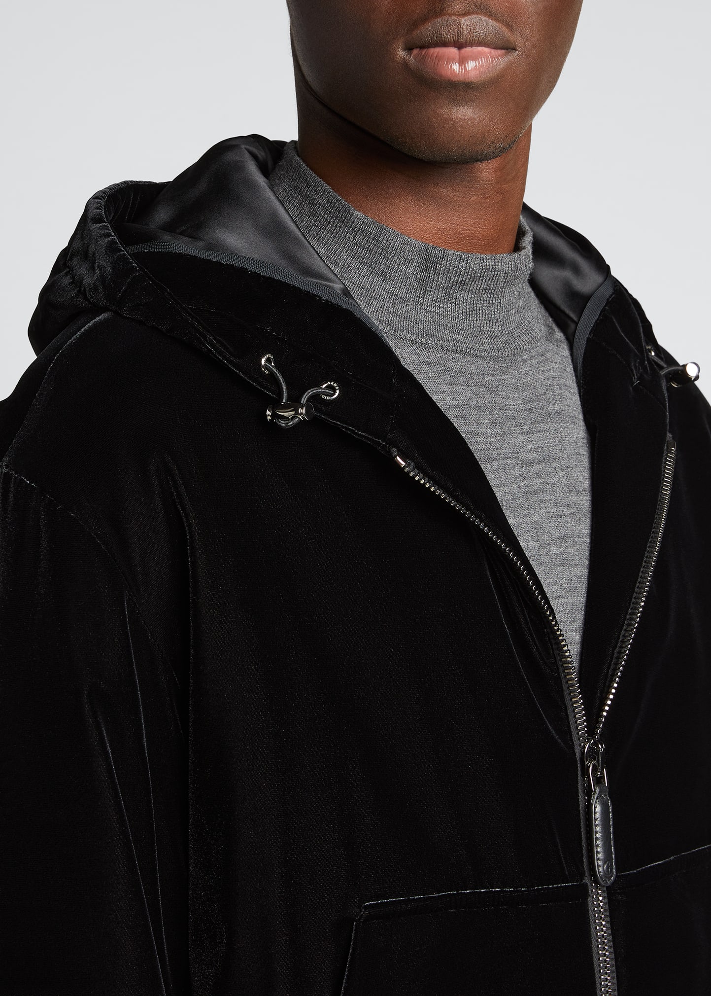 【激レア】Giorgio Armani velour track jacket Lioni Velour Track Jacket- Black Beauty – Sergio Tacchini