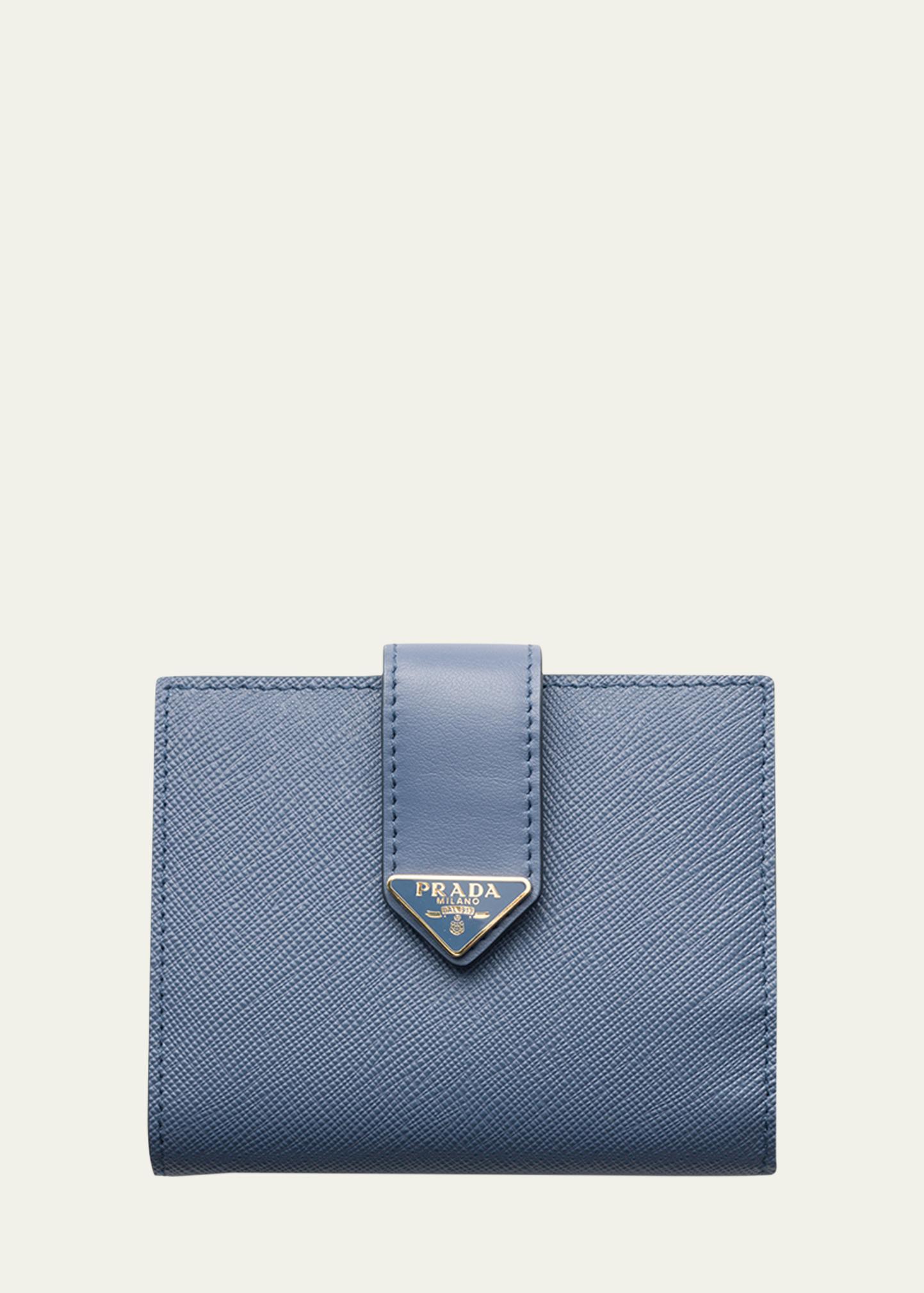 Prada Small Triangle Logo Flap Wallet - Bergdorf Goodman
