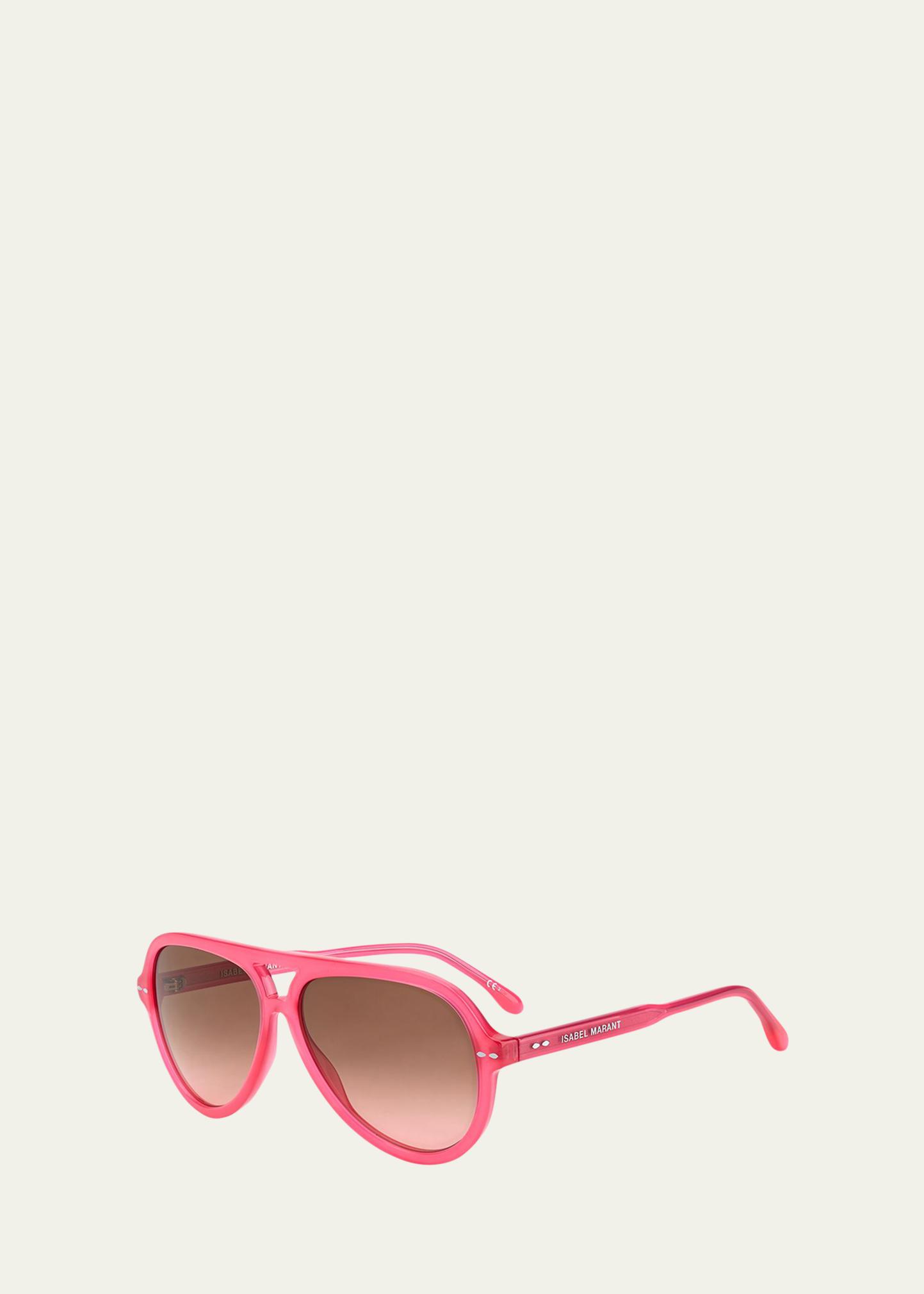 Pink sunglasses Isabel Marant like new so cool summer! Great price AVIATOR TYMO Woman pink gold-gray pk be s | ISABEL MARANT  main image 3