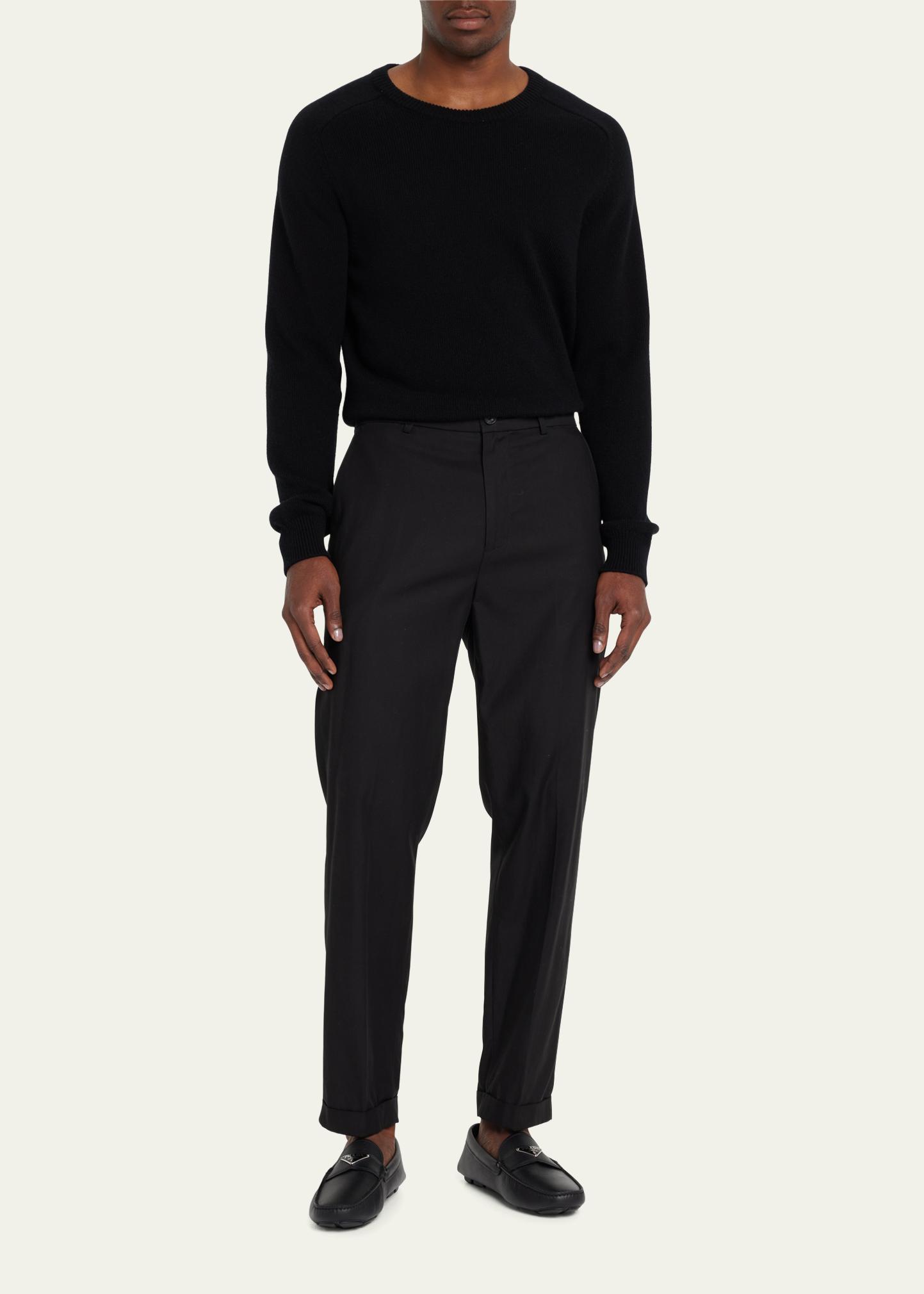 Men’s Prada two tone drivers. Black Leather driving shoe | PRADA - United States main image 3