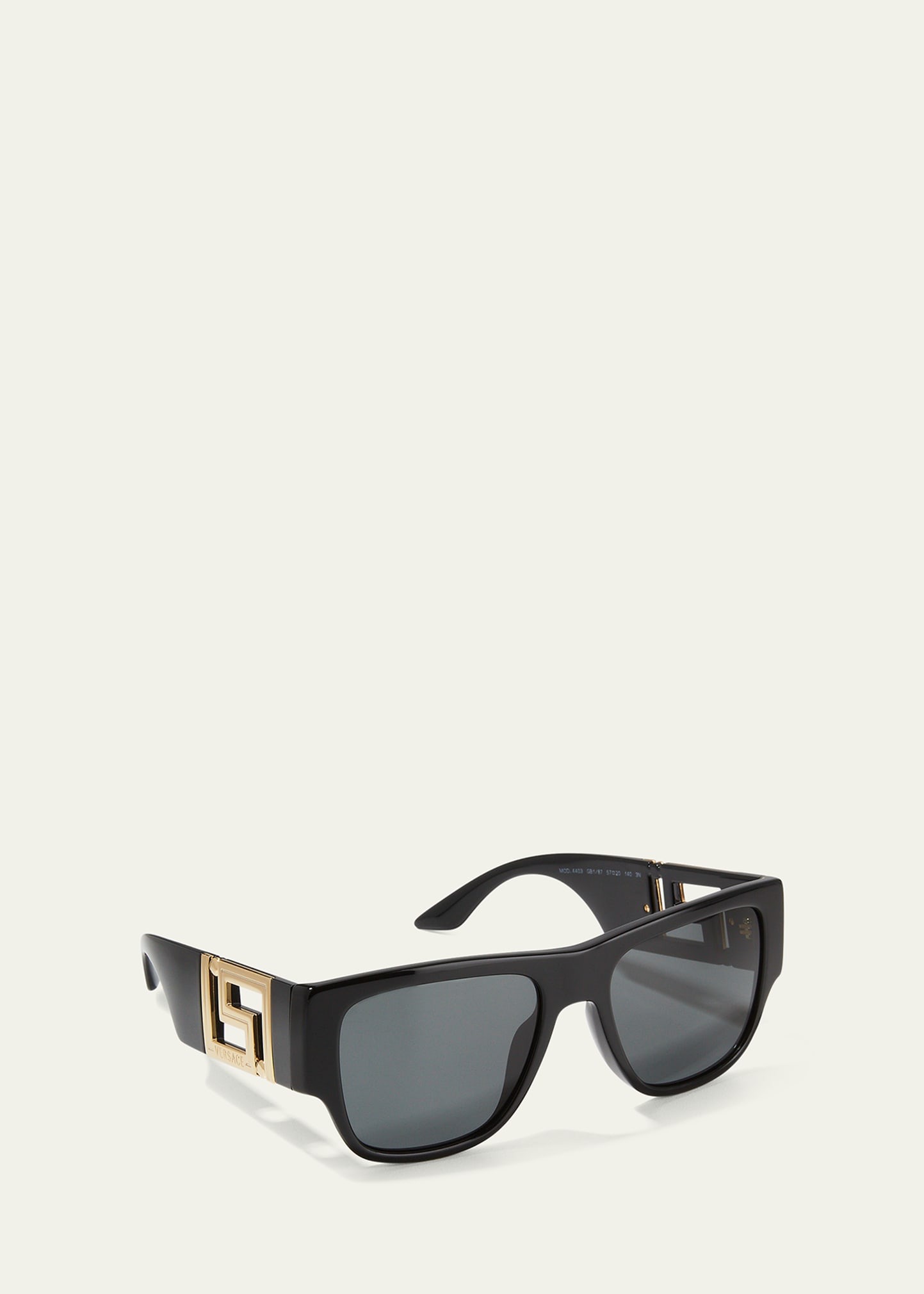 Versace Men's Greca Rectangle Sunglasses