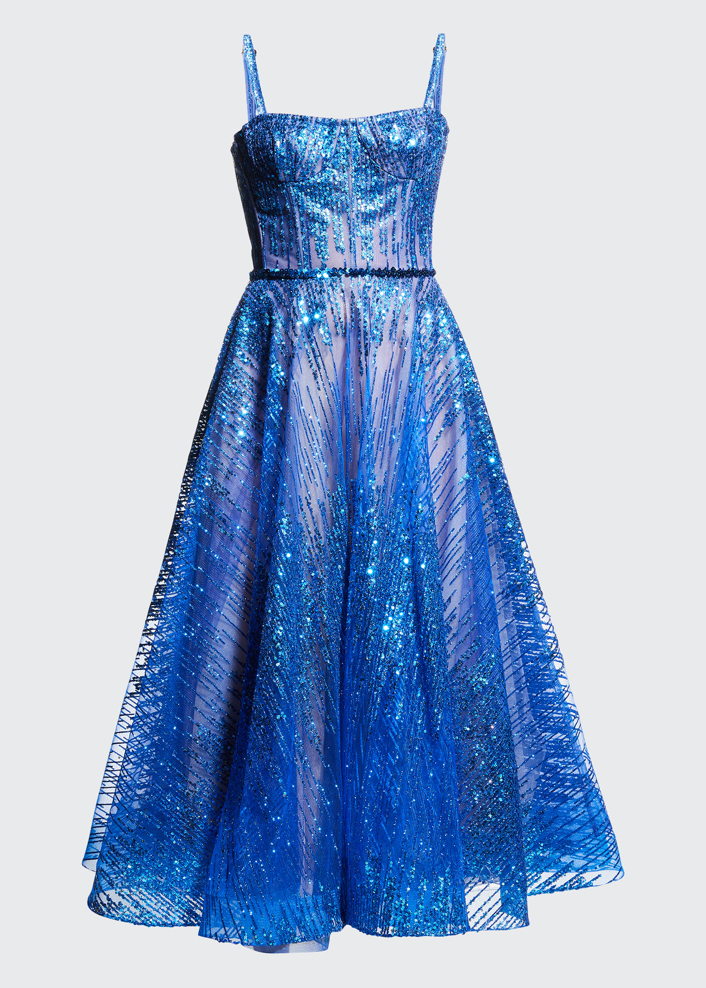 bronx and banco mademoiselle corset sequined midi dress Bronx and Banco Mademoiselle Feather-Trim Sequin Bustier Mini Dress