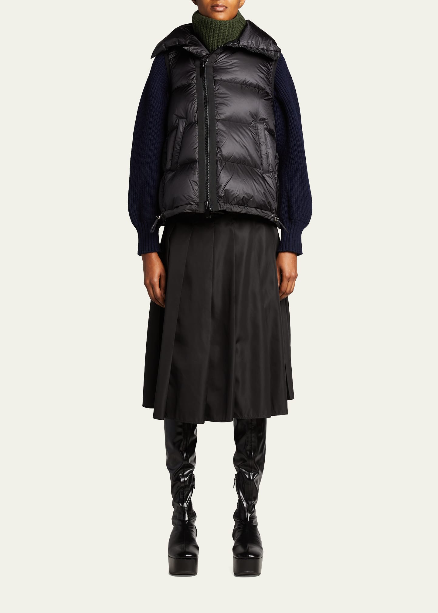 sacai Puffer Vest ブラック サイズ1 SACAI - Puffer Down Vest Sacai