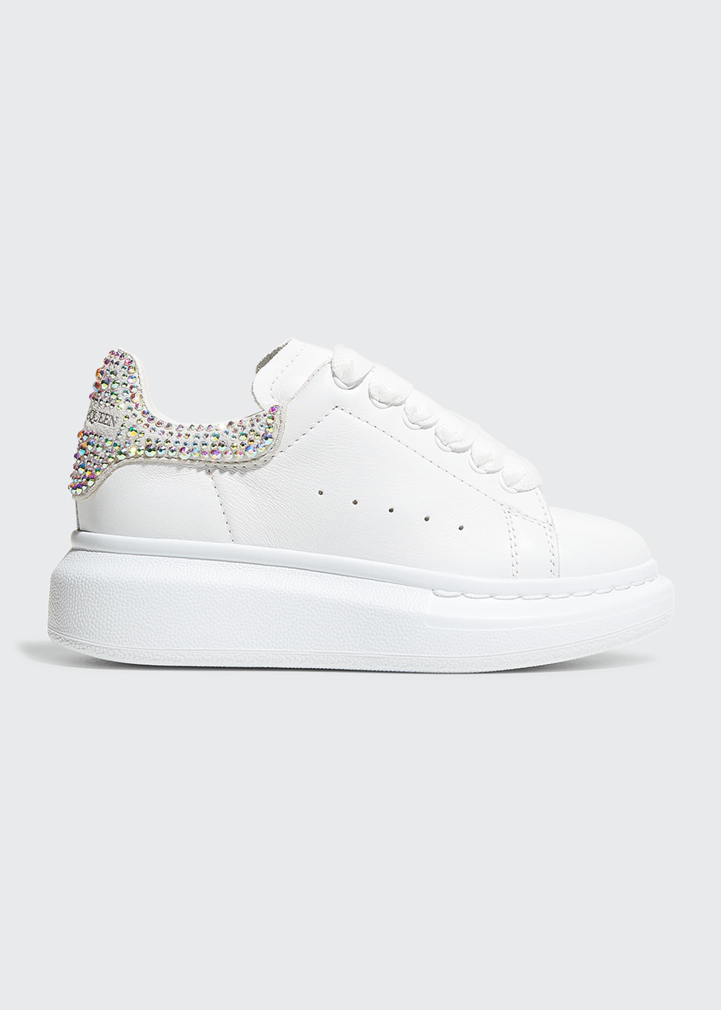 Alexander McQueen Girl's Oversized Swarovski Crystal Leather Sneakers,  Toddler/Kids - Bergdorf Goodman