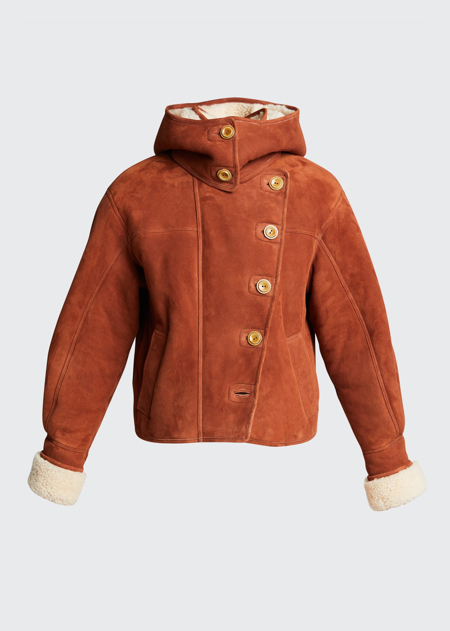 値下げ♡完売　新品　ella shaggy jacquard blouson JaVaジャバコラボ》ぬくぬく愛らしい◎プードルボア×ナイロン異素材