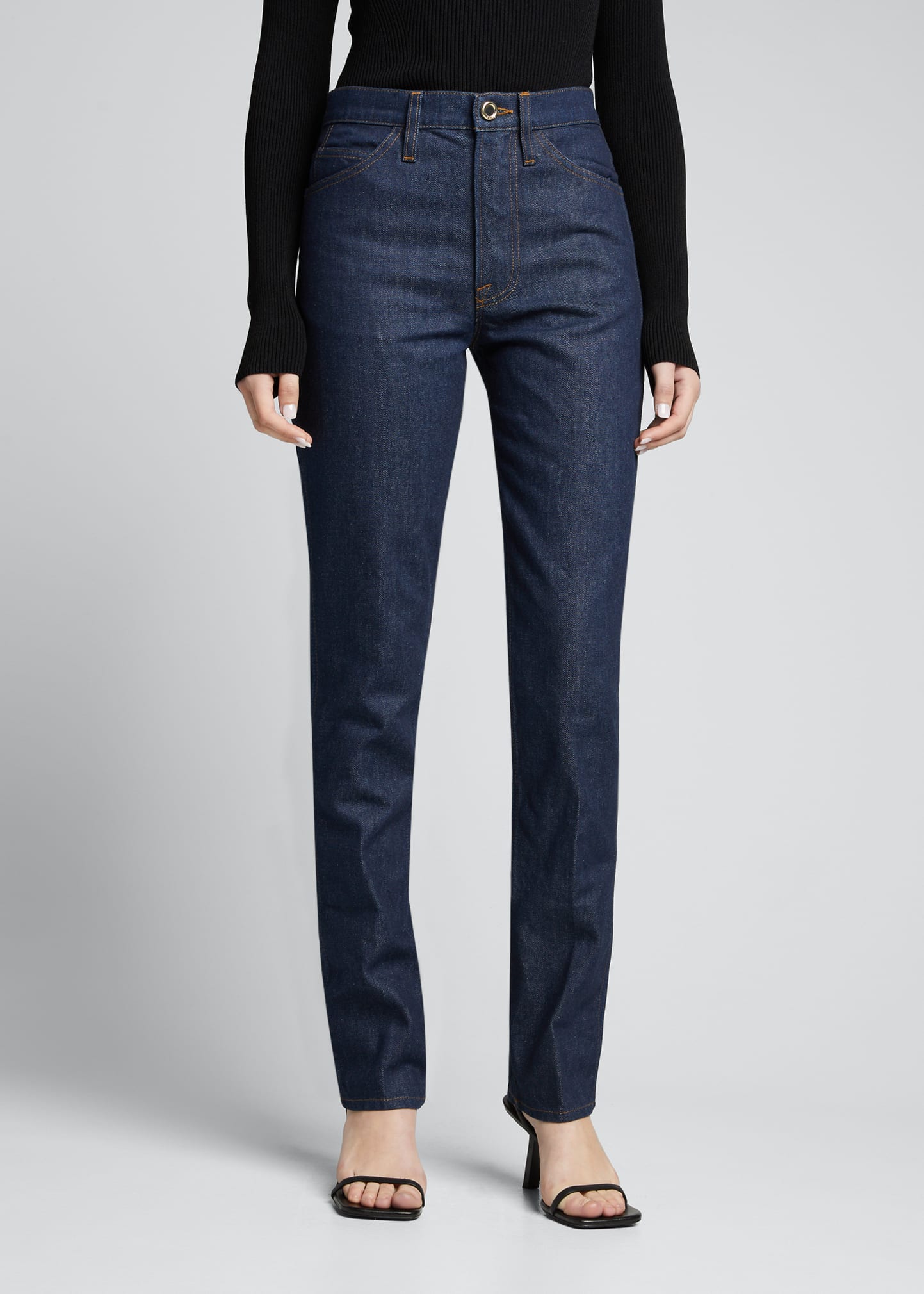 FRAME Le Italien Straight-Leg Jeans - Bergdorf Goodman