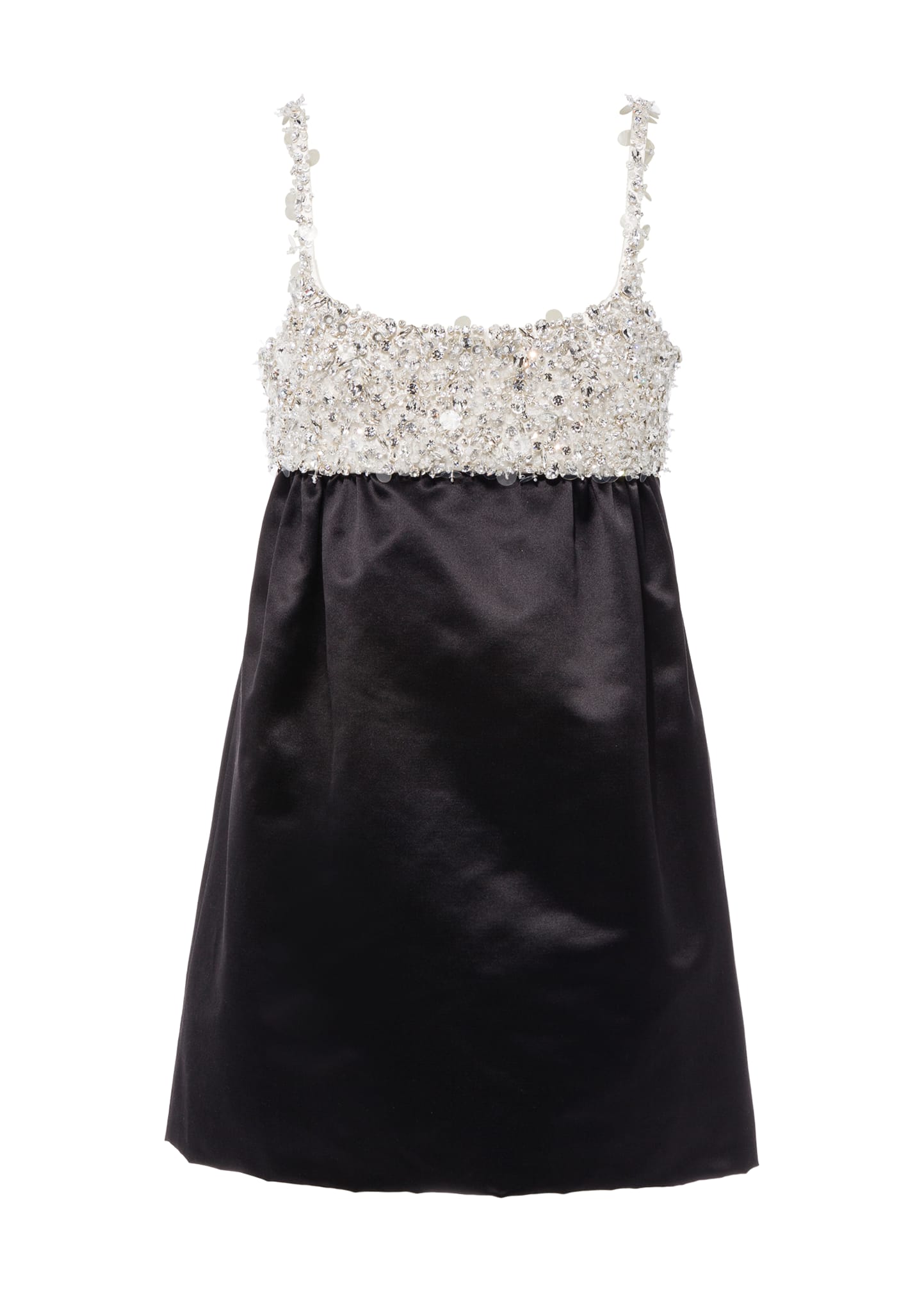 miu miu embroidered satin dress Gown Miu Miu Slip Dress Miu Miu Crystal-Embroidered Satin Slip Dress  Bergdorf Goodman