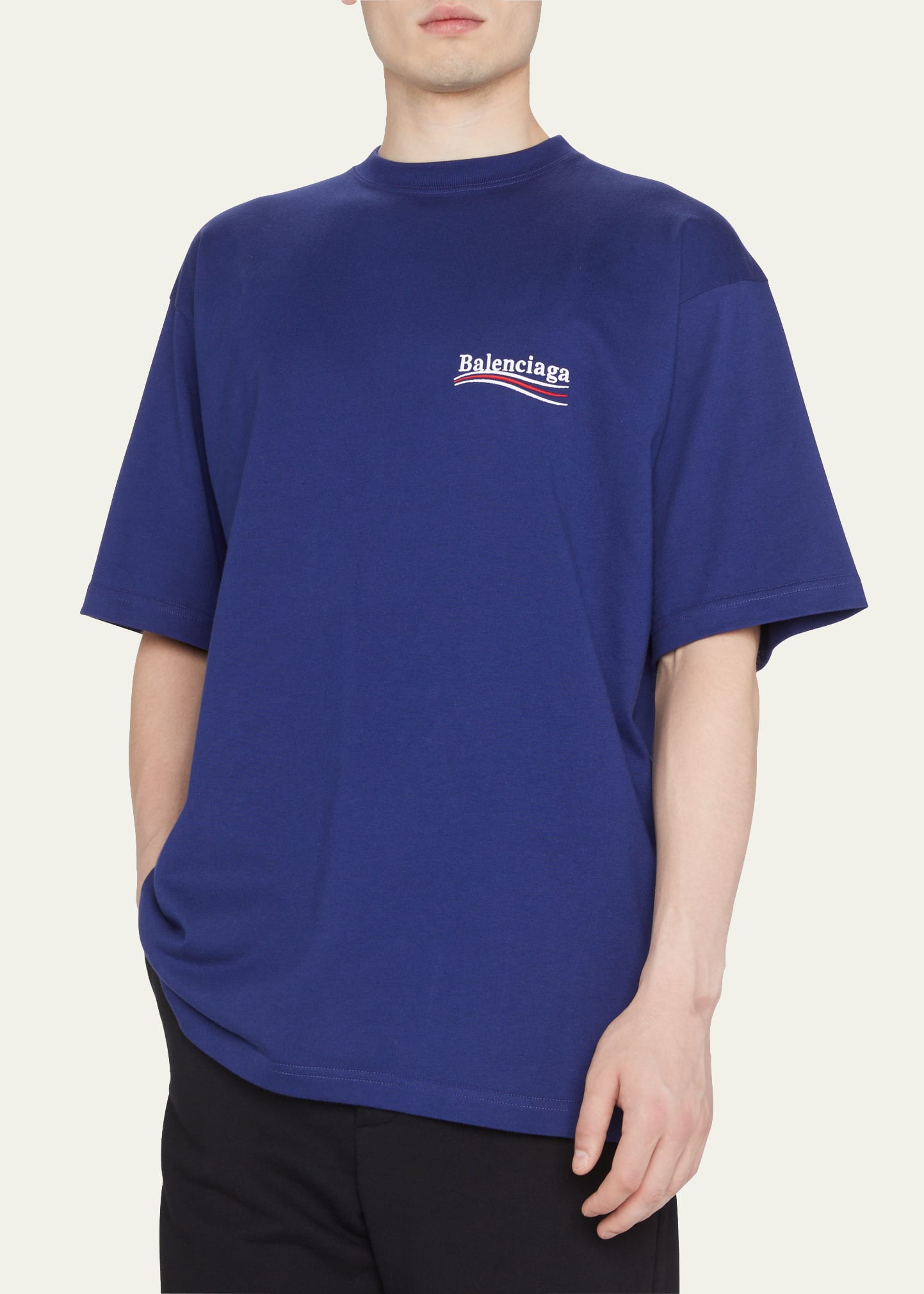 送料込+BALENCIAGA+Queer Typo Boxy Tシャツ Queer Typo Boxy T-shirt in Black Faded | Balenciaga US