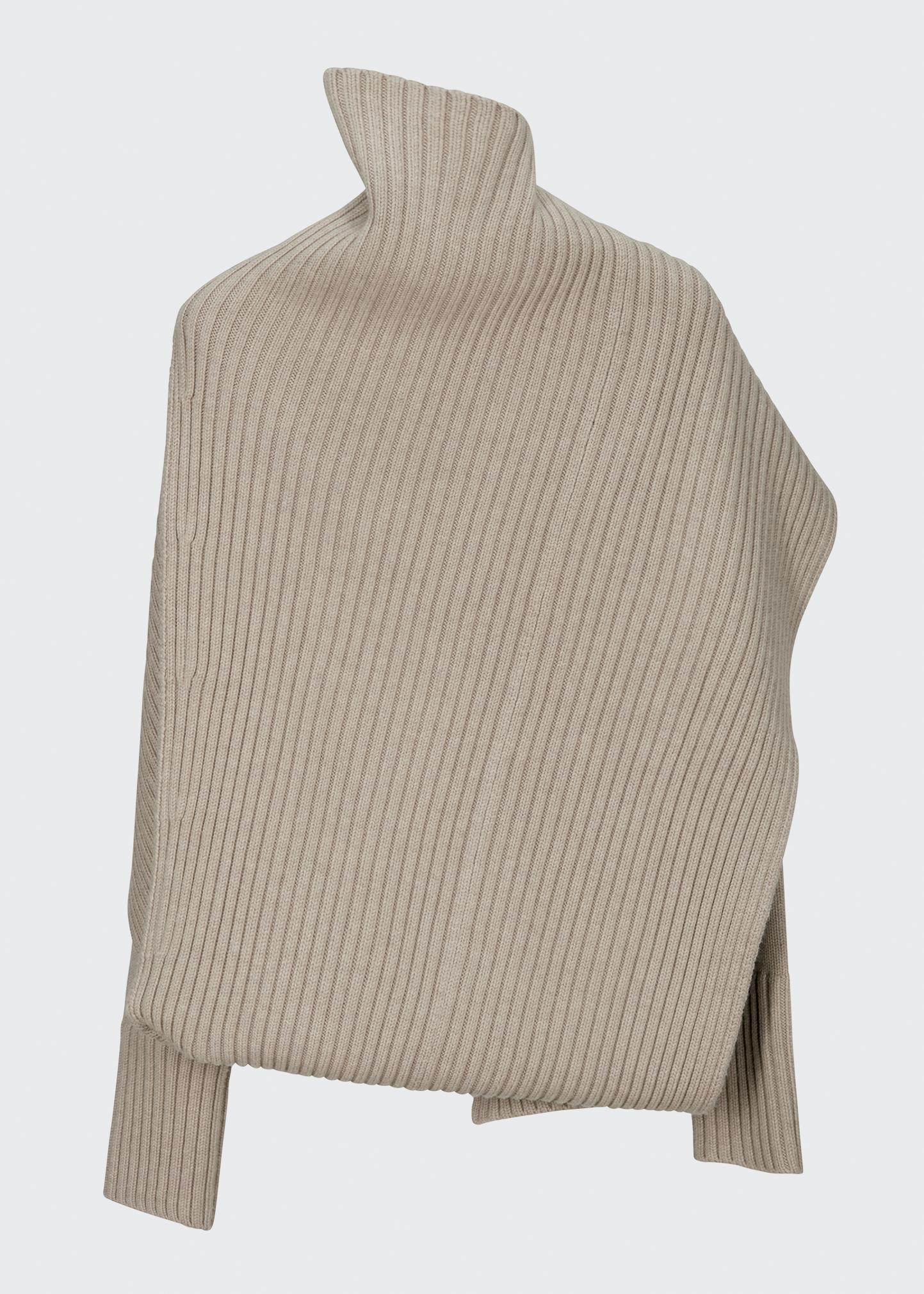 Peter Do Wool Shoulder-Button Turtleneck Cape Sweater - Bergdorf 
