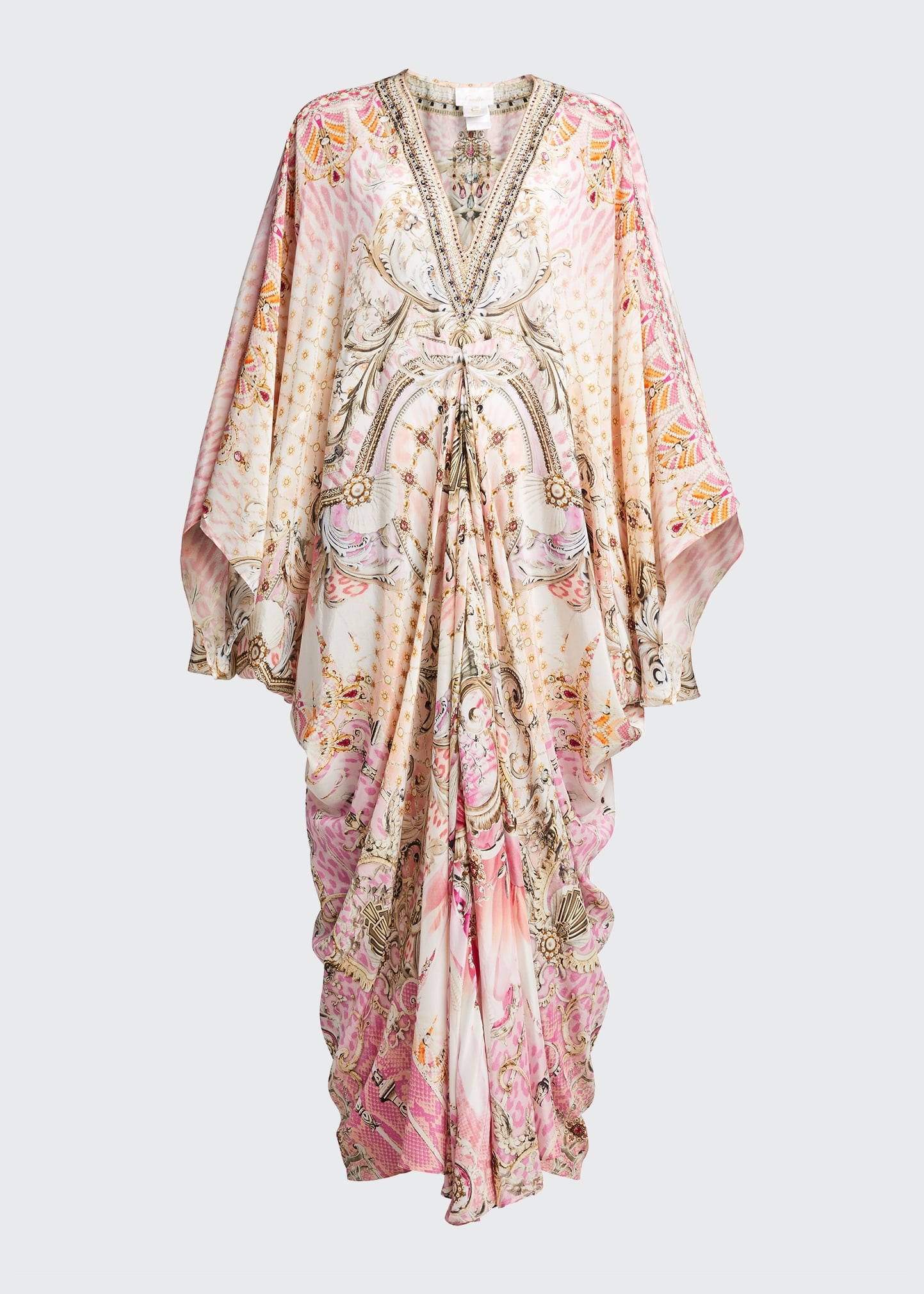camilla silk kaftan dress Camilla Printed Silk Kaftan in The Jewellery Museum