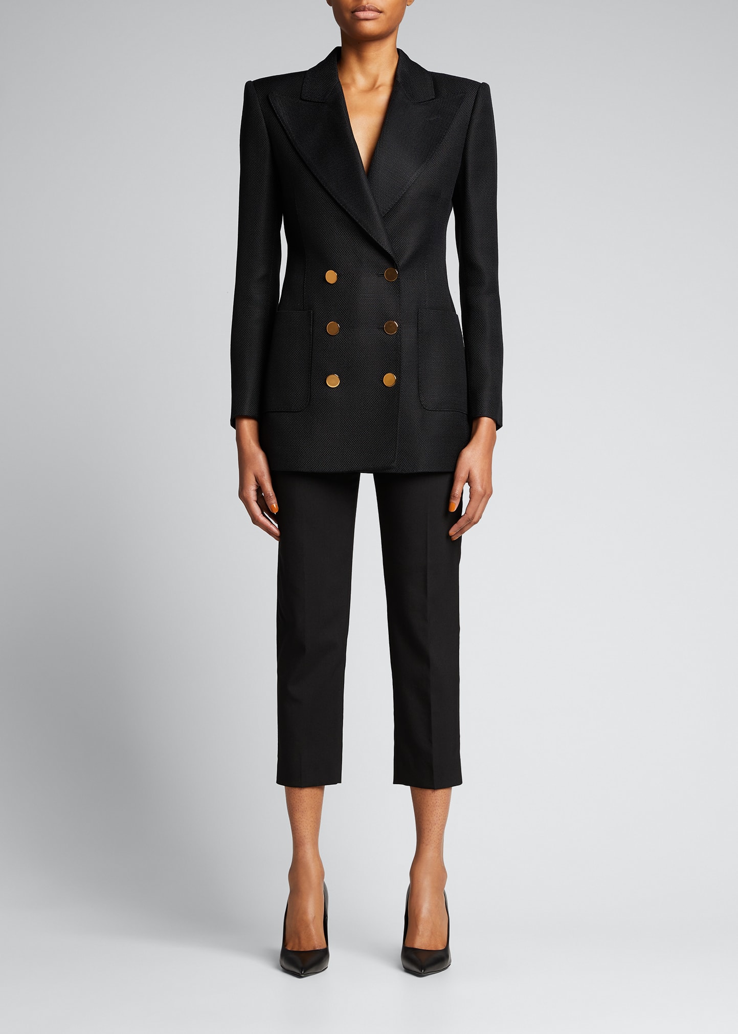 TOM FORD Double-Breasted Tweed Jacket - Bergdorf Goodman