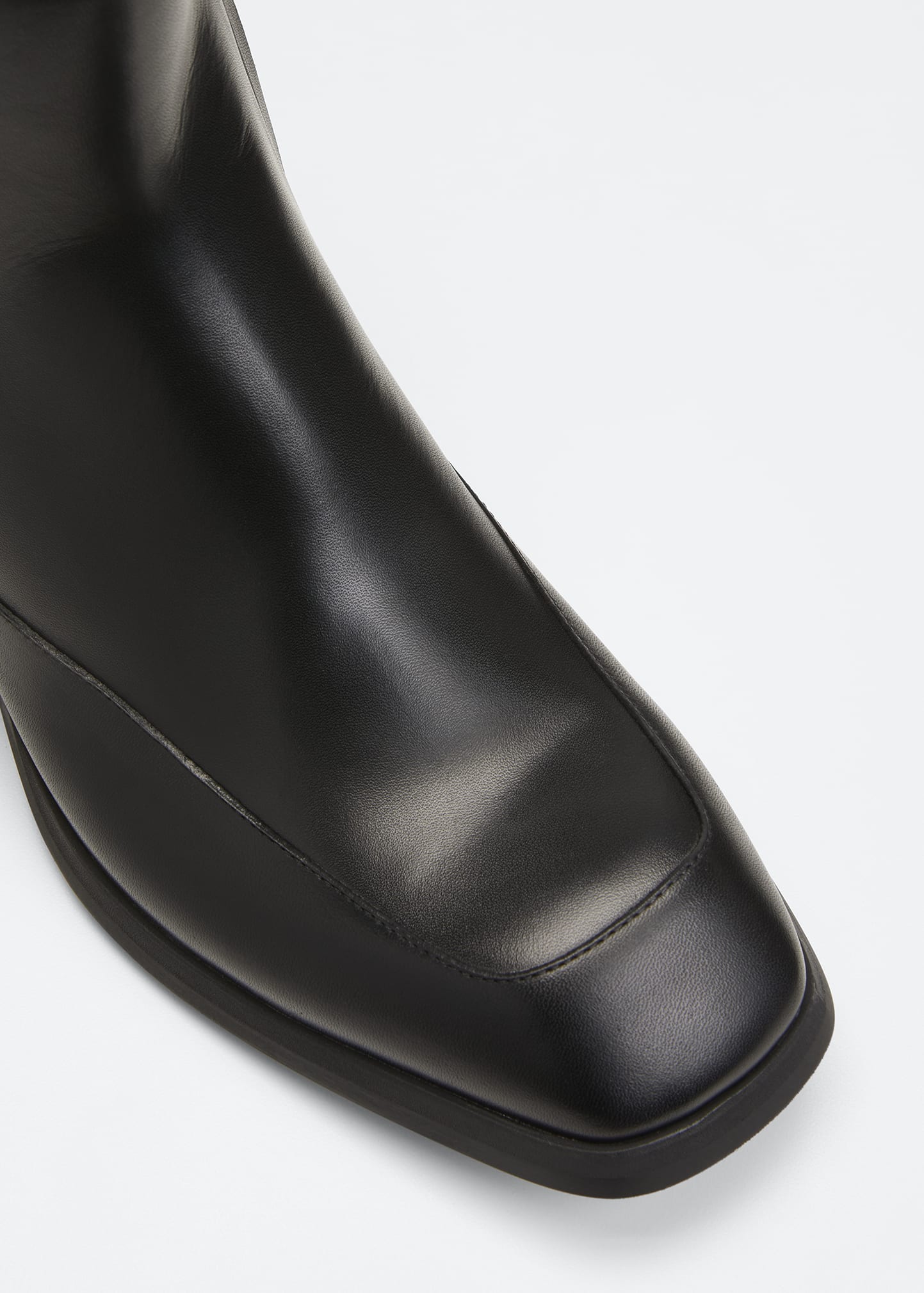 THE ROW GARDEN LEATHER ブーツ THE ROW Men's Leather Zip Garden Boots - Bergdorf Goodman