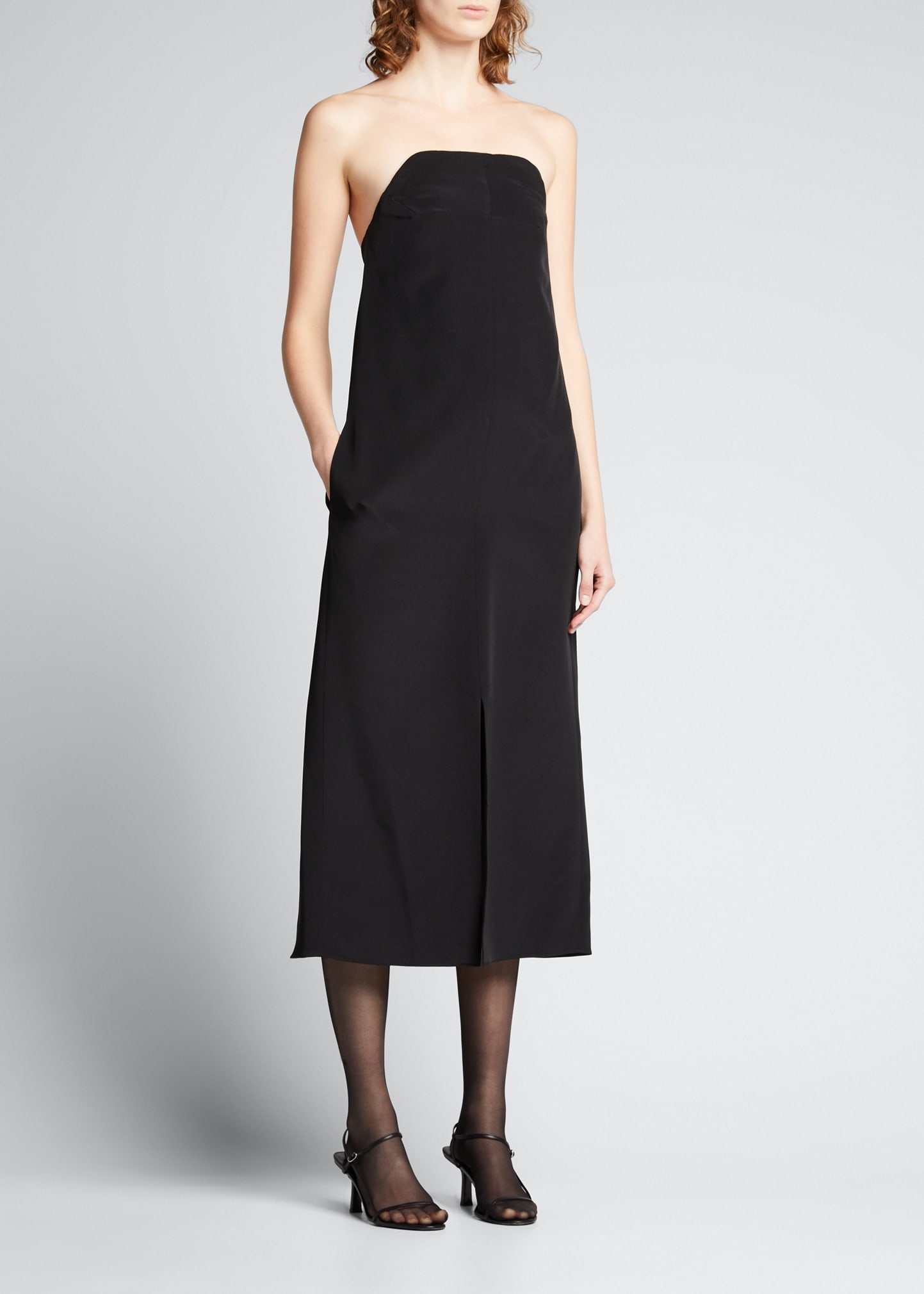 Tibi 4-Ply Silk Lean Strapless Dress - Bergdorf Goodman