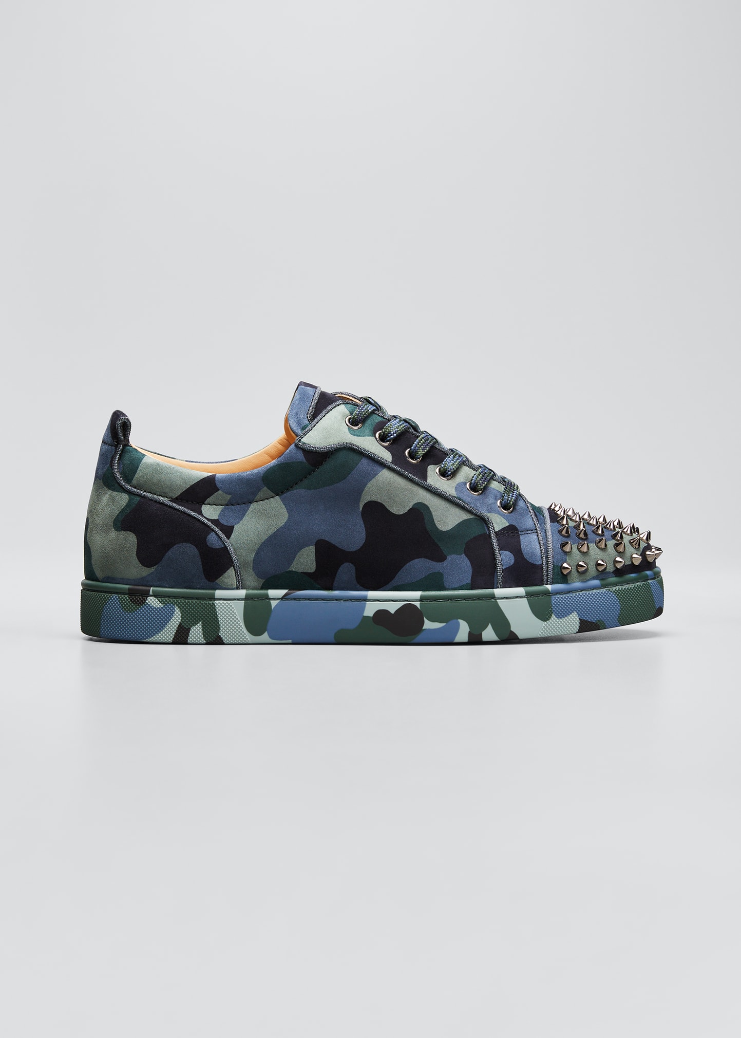 Christian Louboutin Men's Louis Junior Orlato Camo-Print Low-Top