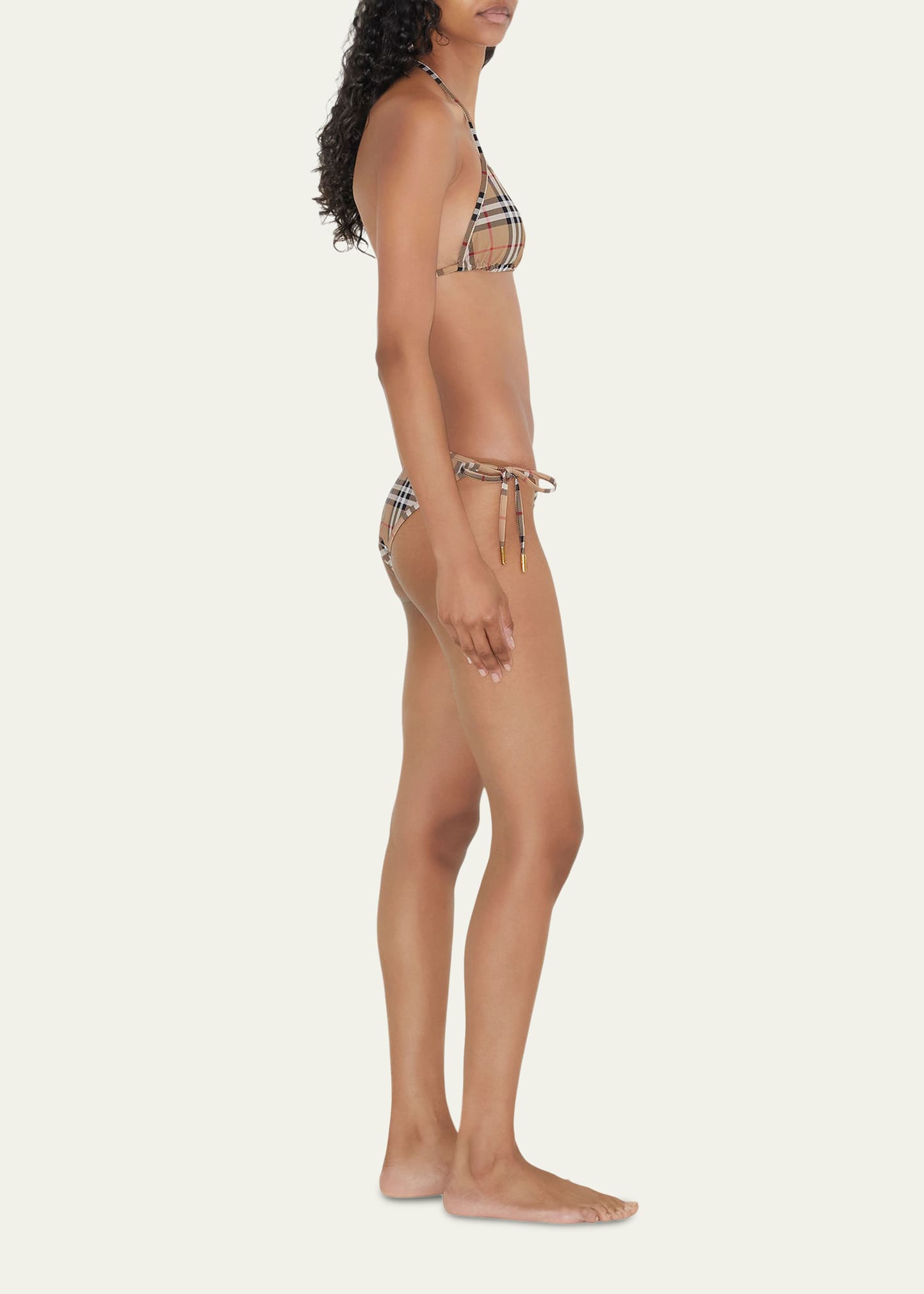 Burberry Cobb Vintage Check Triangle Bikini - Bergdorf Goodman