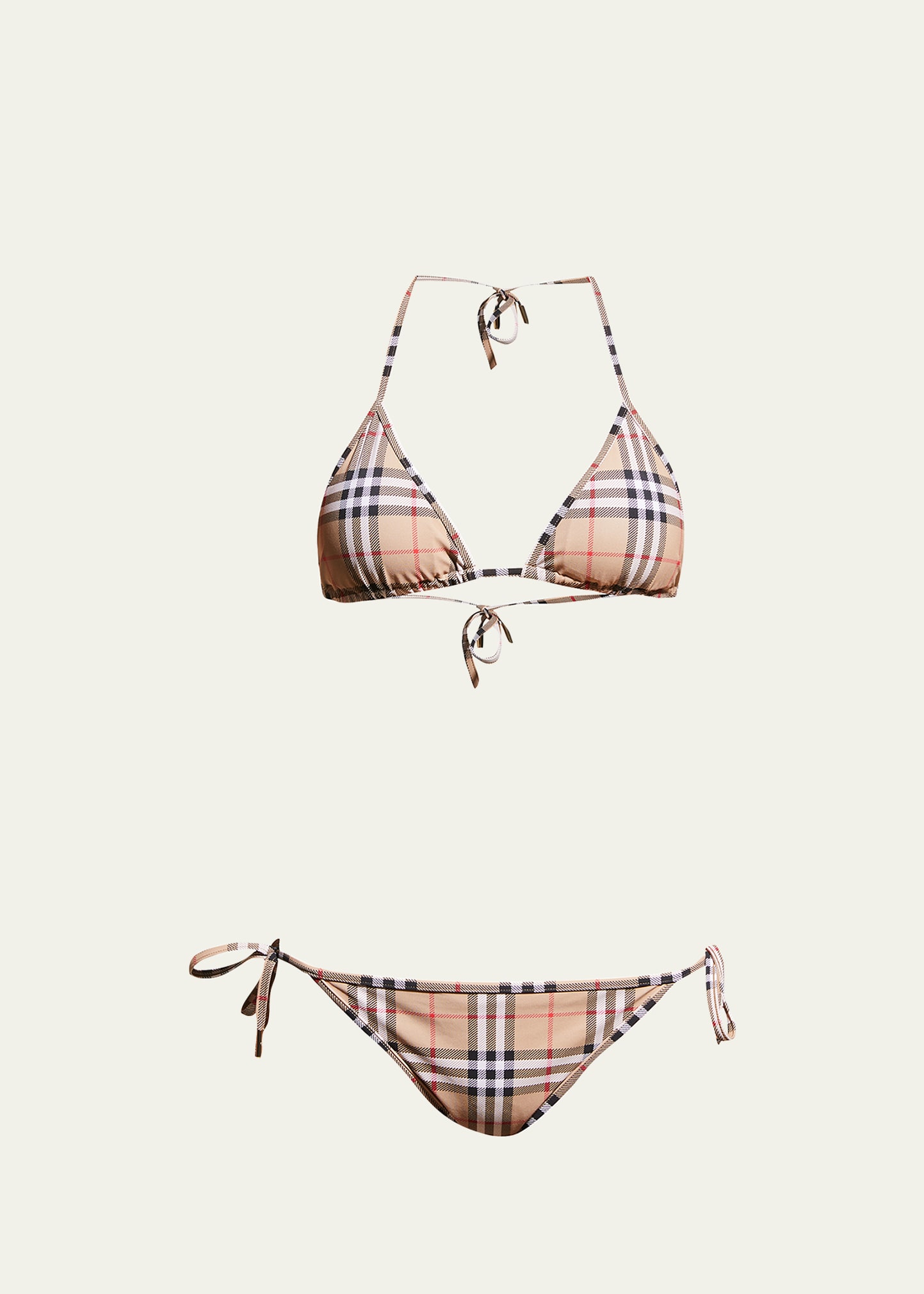 Burberry Cobb Vintage Check Triangle Bikini - Bergdorf Goodman