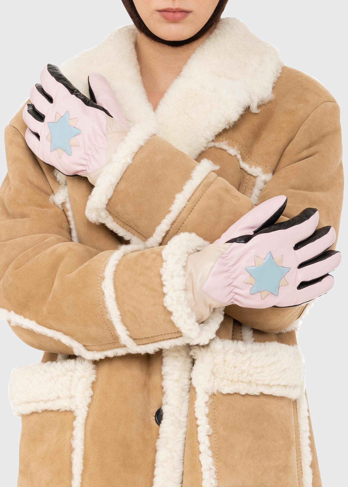 Miu Miu Multicolor Star Napa Gloves - Bergdorf Goodman
