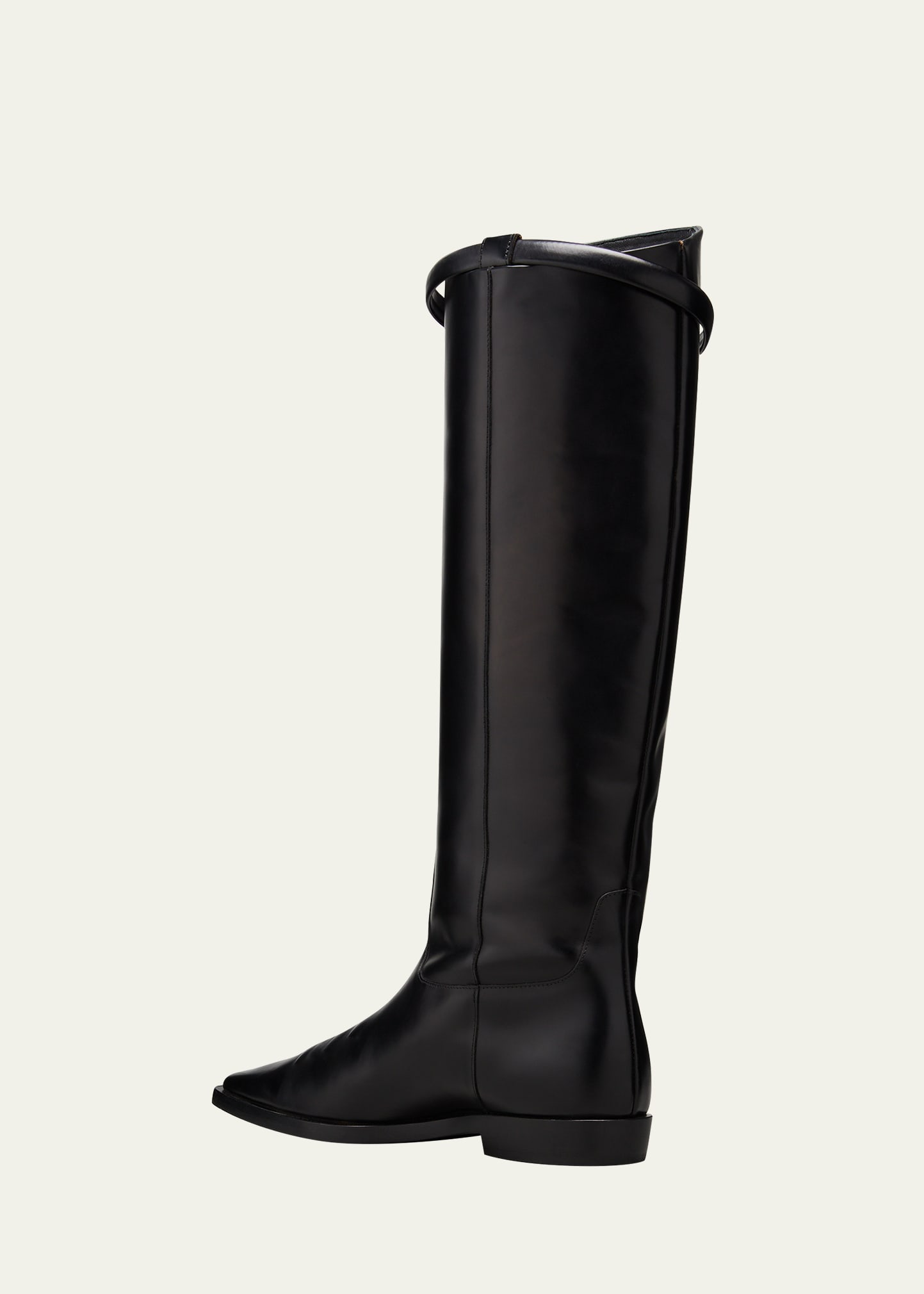 【toteme】The Riding レザーロングブーツ 10mm 関送無料 Leather riding boots black – TOTEME