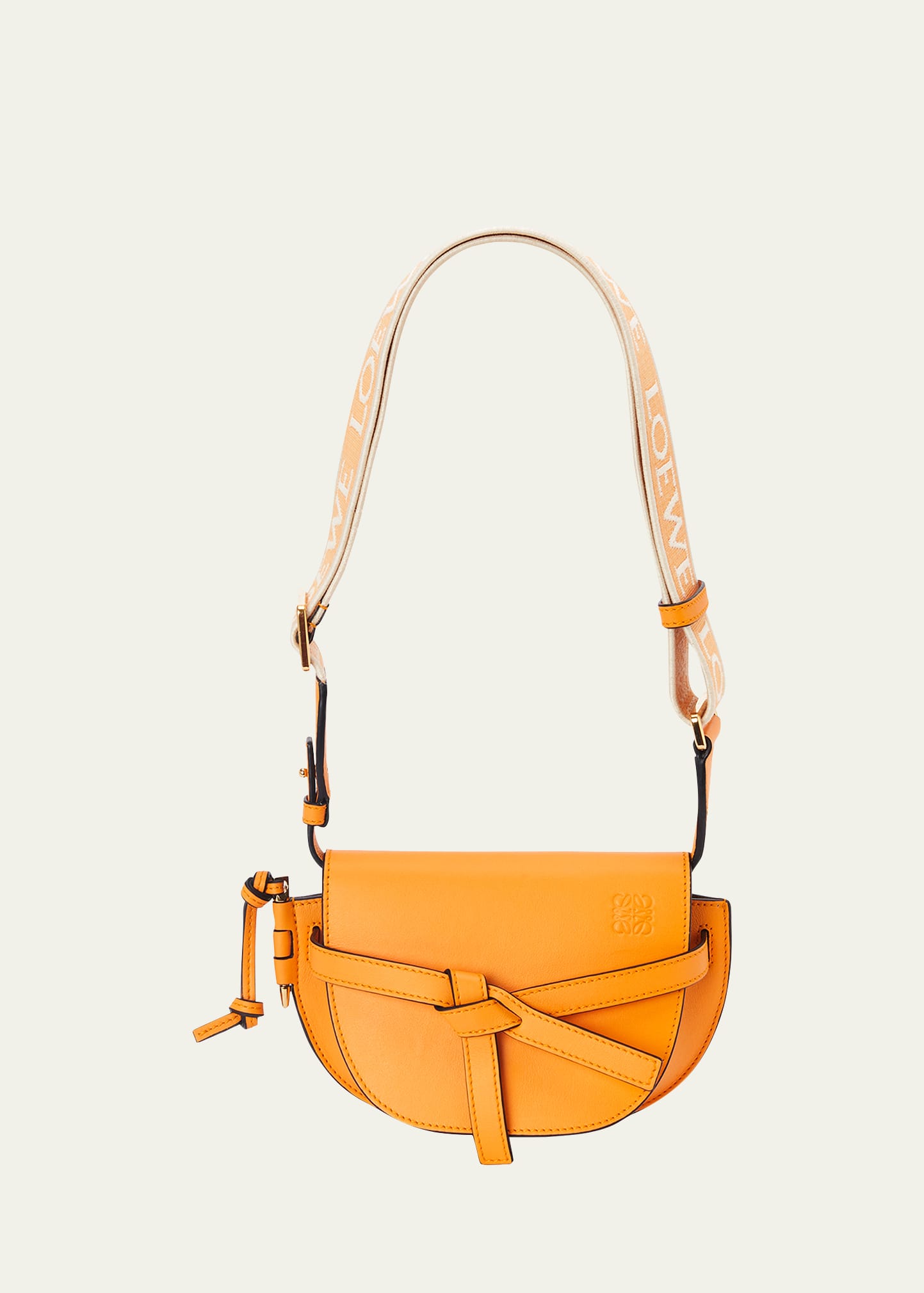 VIP【送料関税込】LOEWE GATE DUAL MINI LEATHER CROSSBODY BAG Loewe Gate Dual Mini Crossbody Bag in Leather with Jacquard